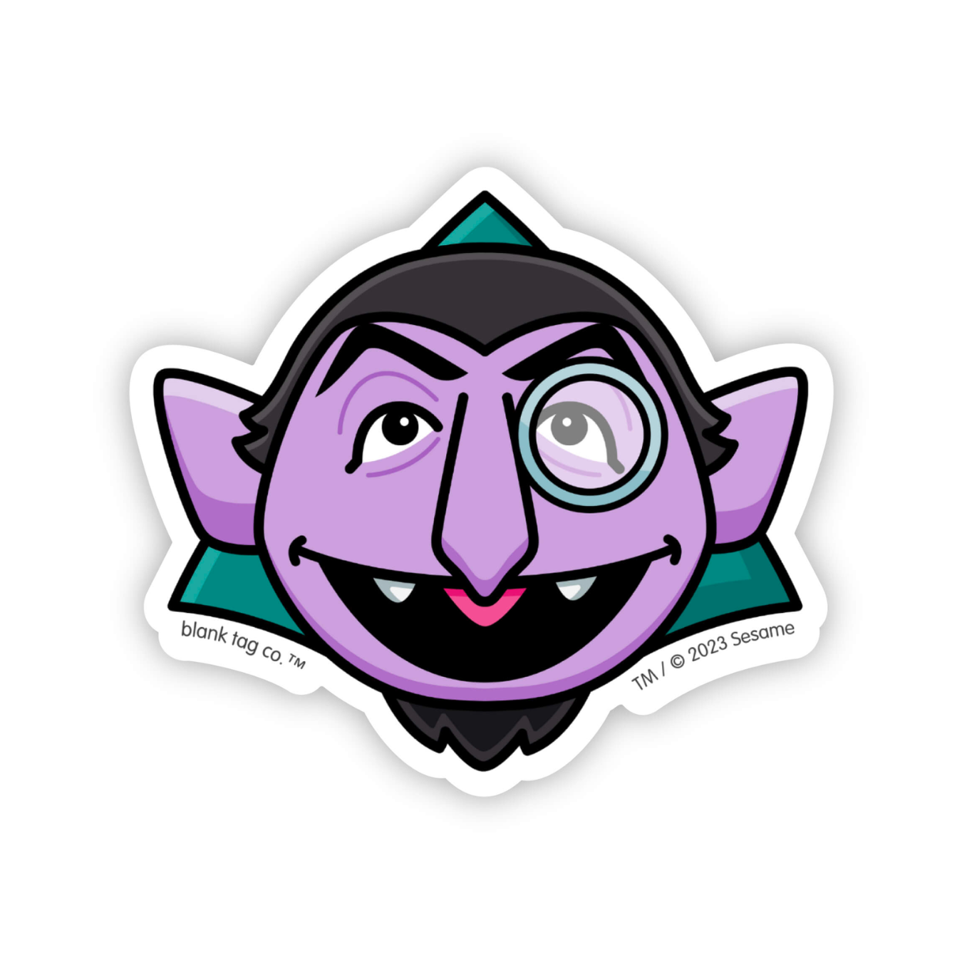 The Count von Count Face Sticker