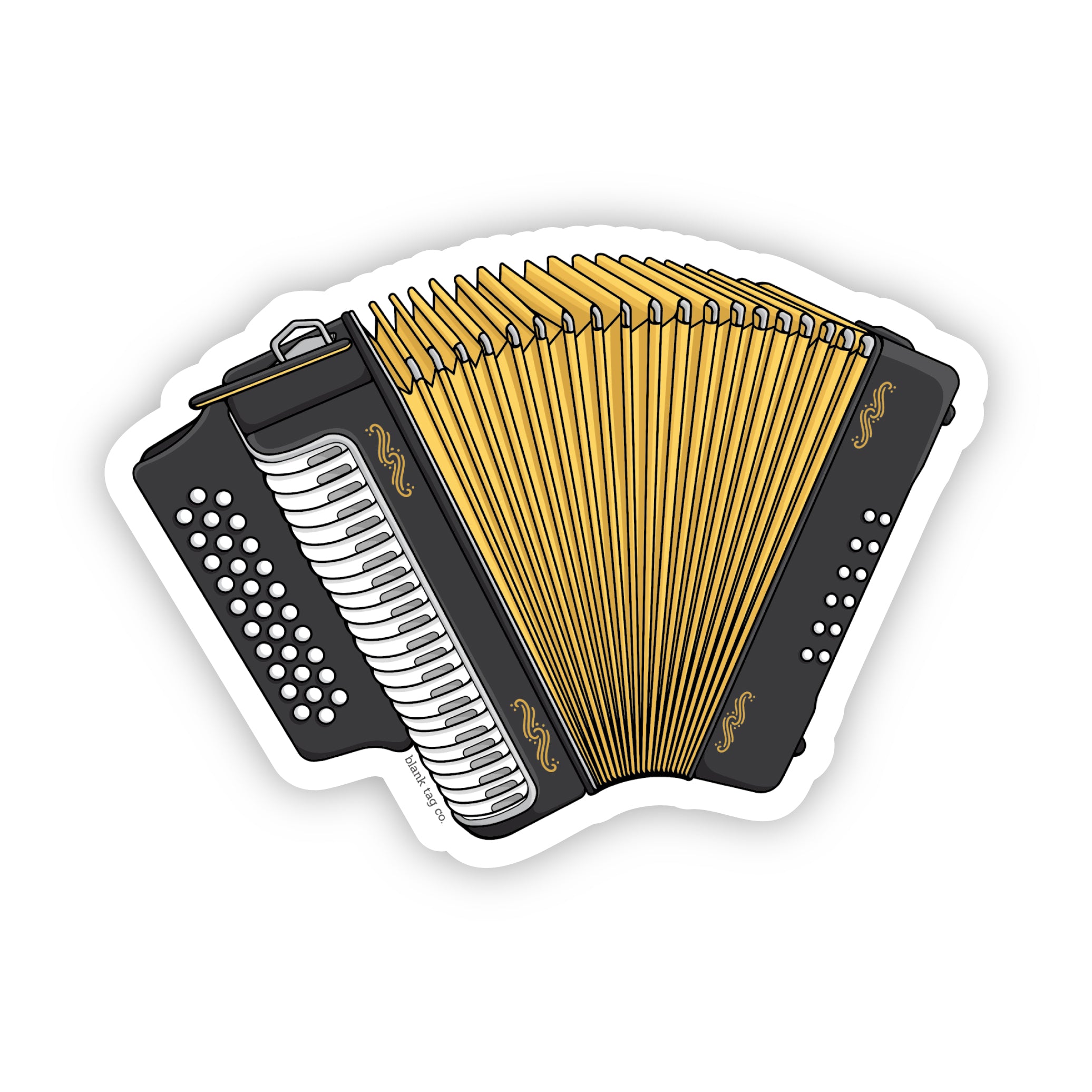 Blank Tag Co.® Waterproof Accordion Sticker