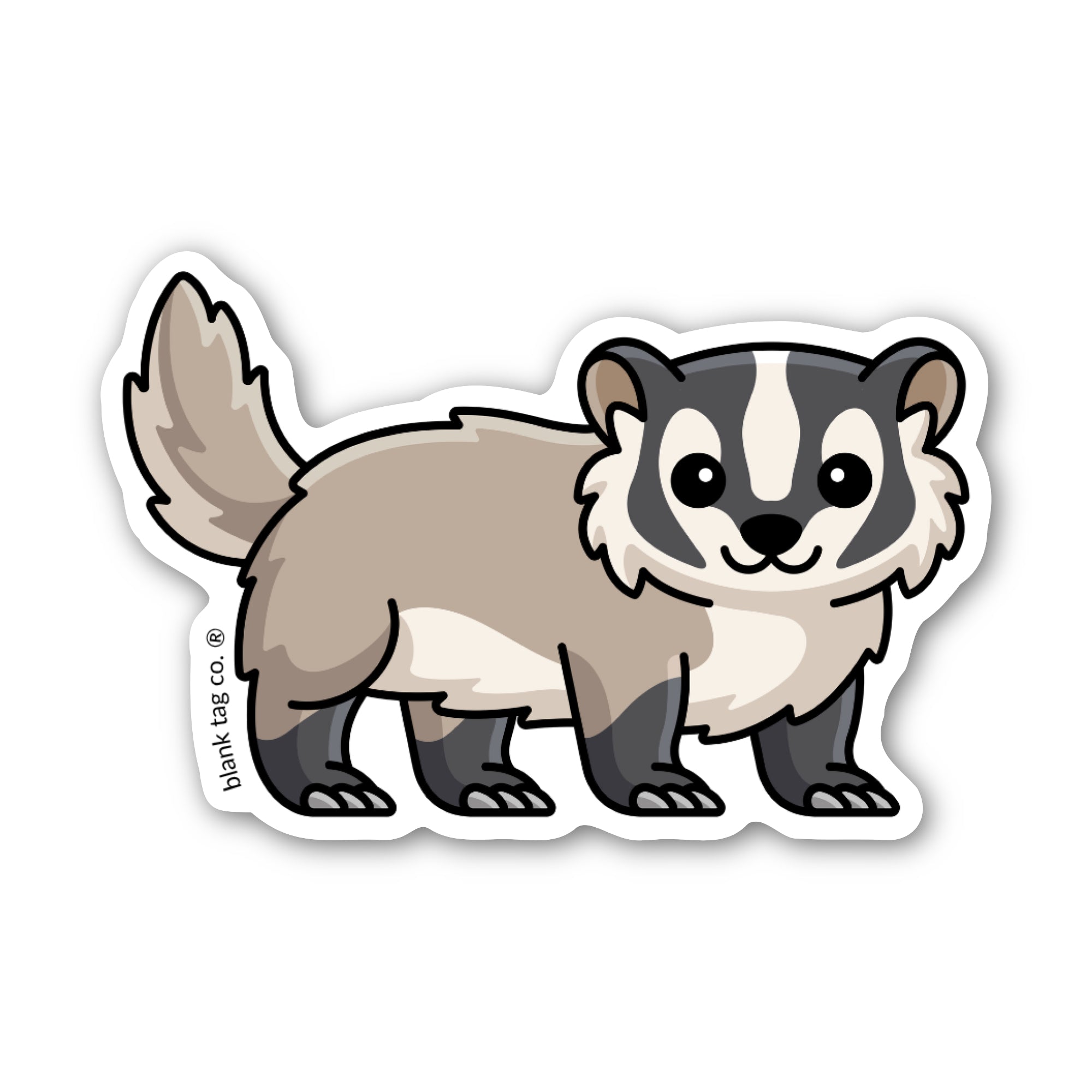 Blank Tag Co.® Waterproof Sticker - American Badger