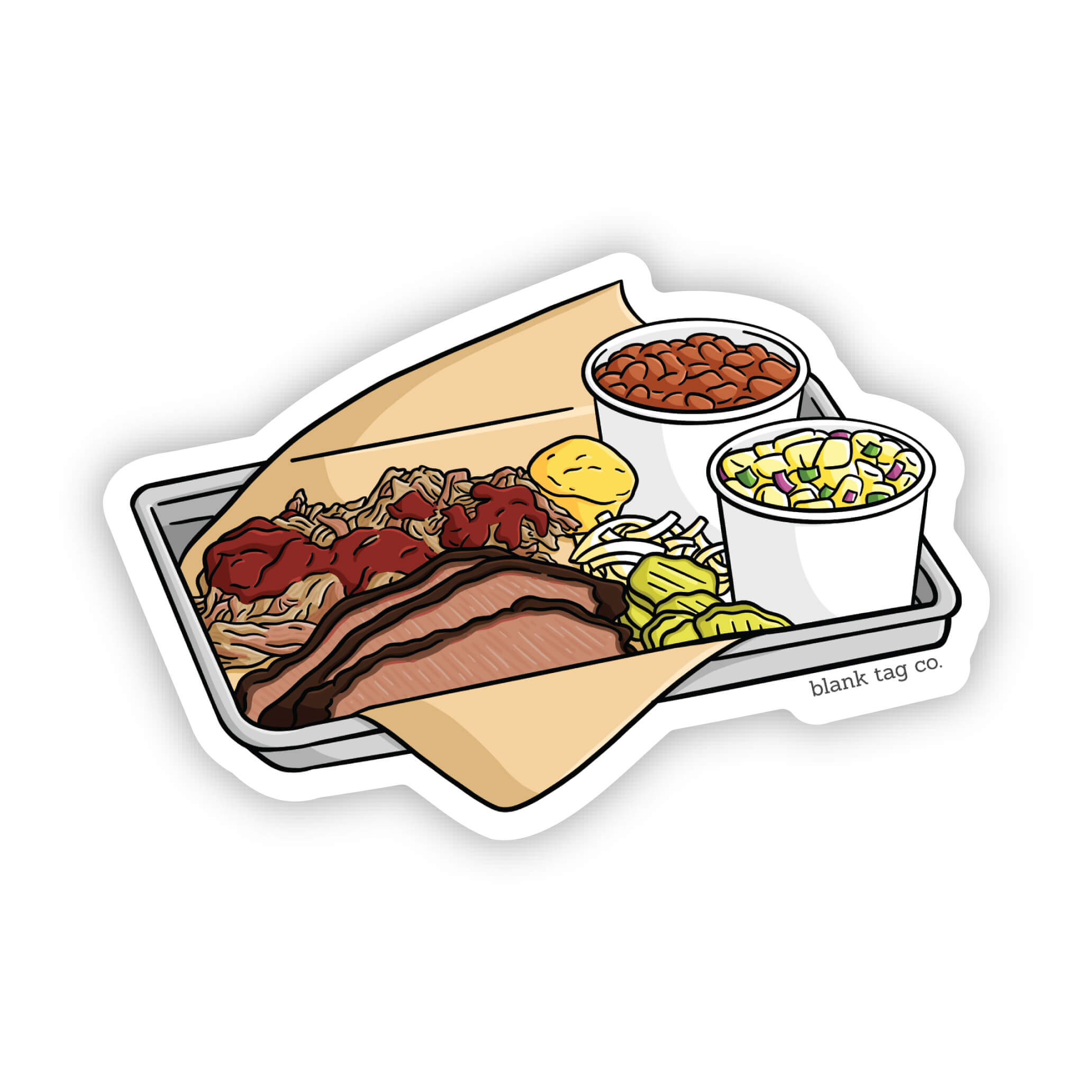 Blank Tag Co.® Waterproof Sticker - BBQ Plate