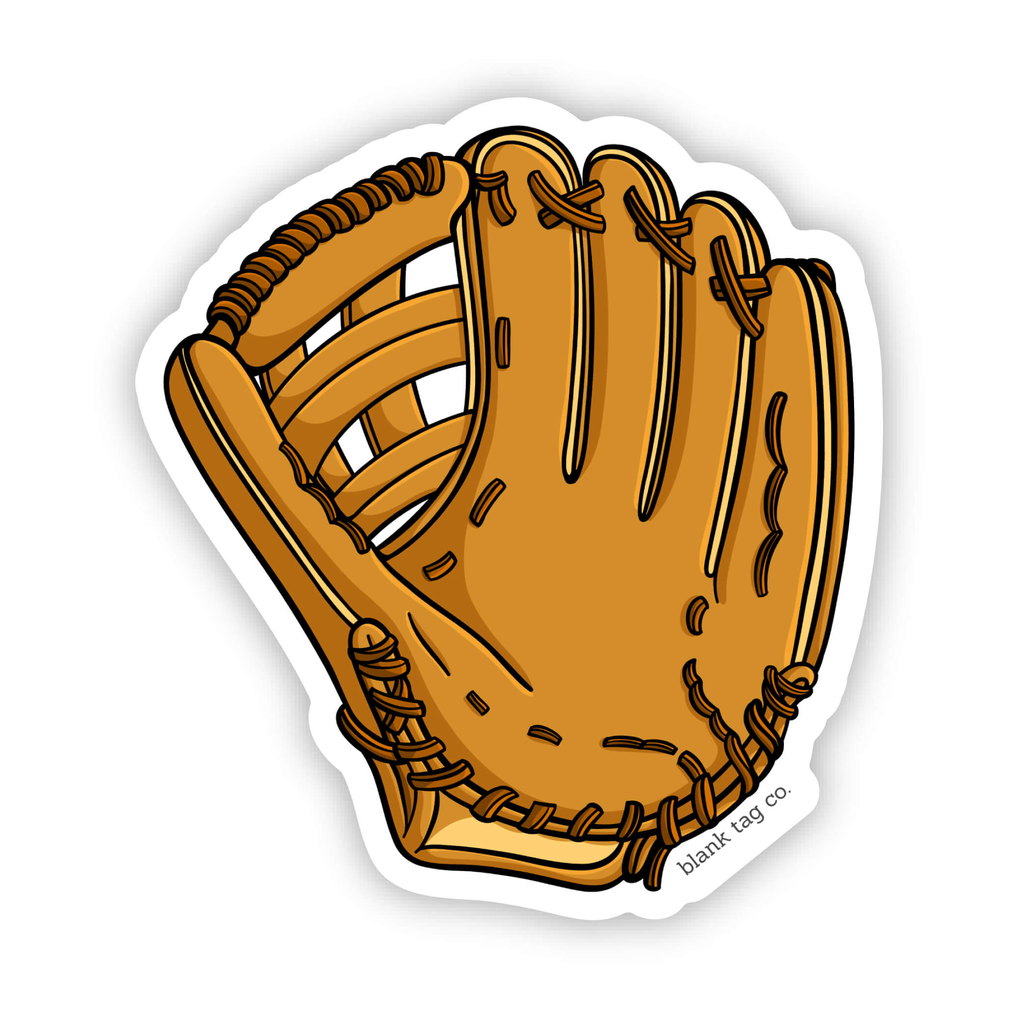Blank Tag Co.® Waterproof Baseball Mitt Sticker