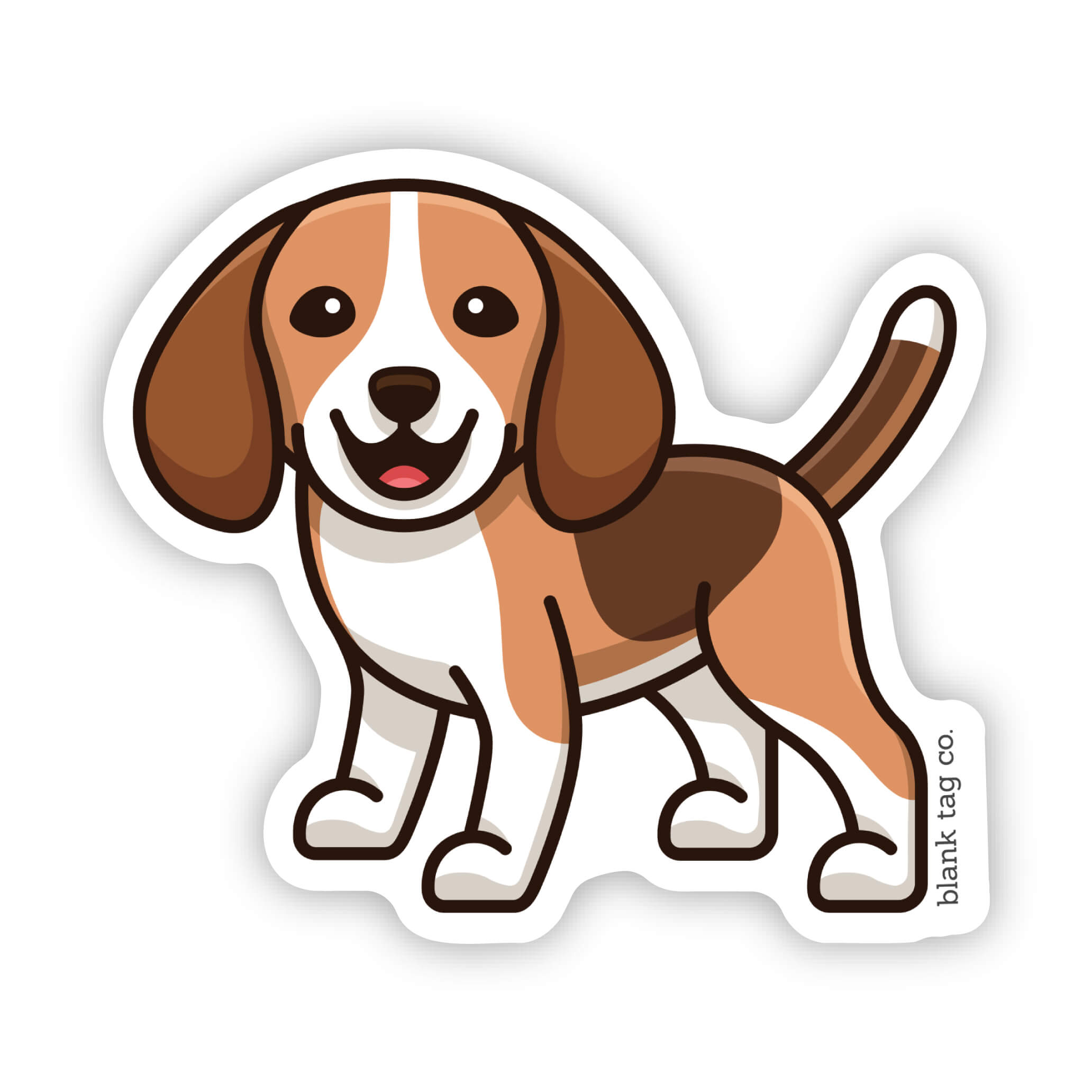 Blank Tag Co.® Beagle Waterproof Sticker
