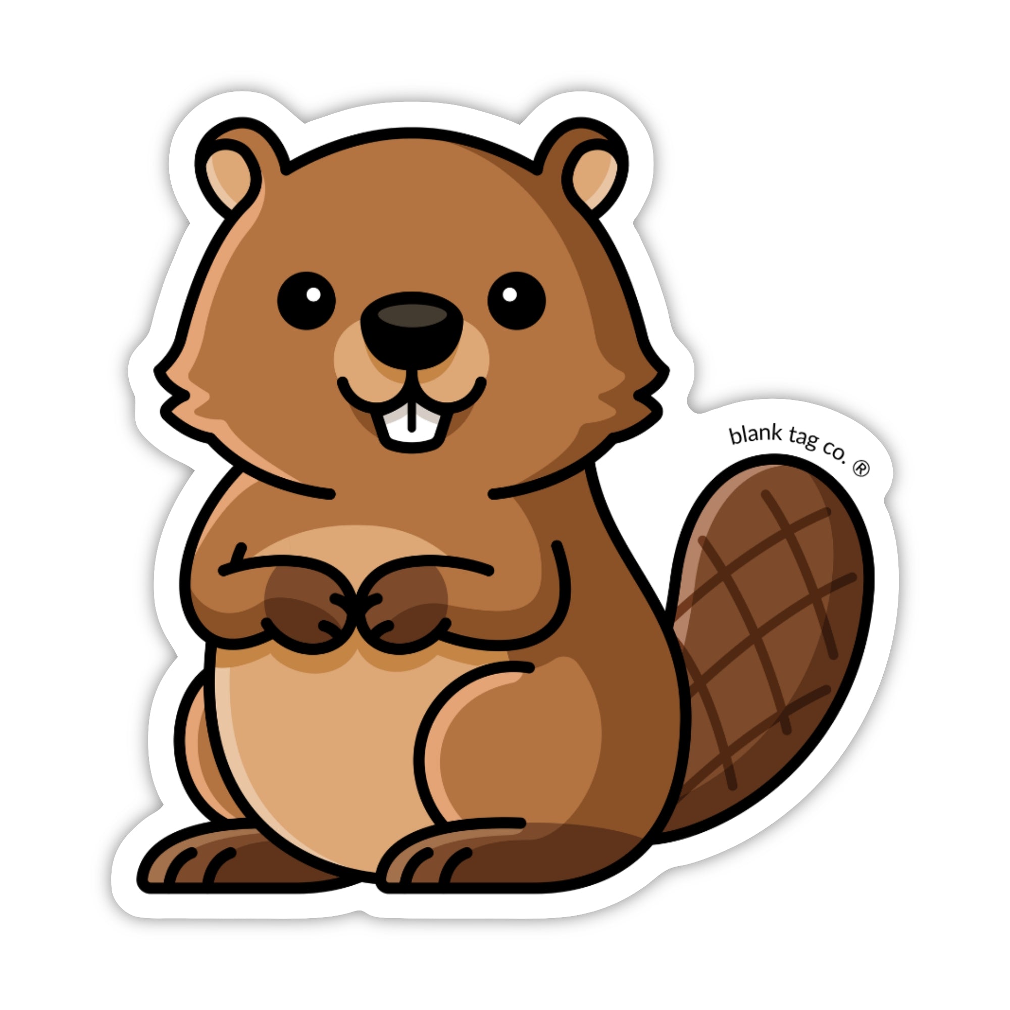 Blank Tag Co.® Waterproof Sticker - Beaver