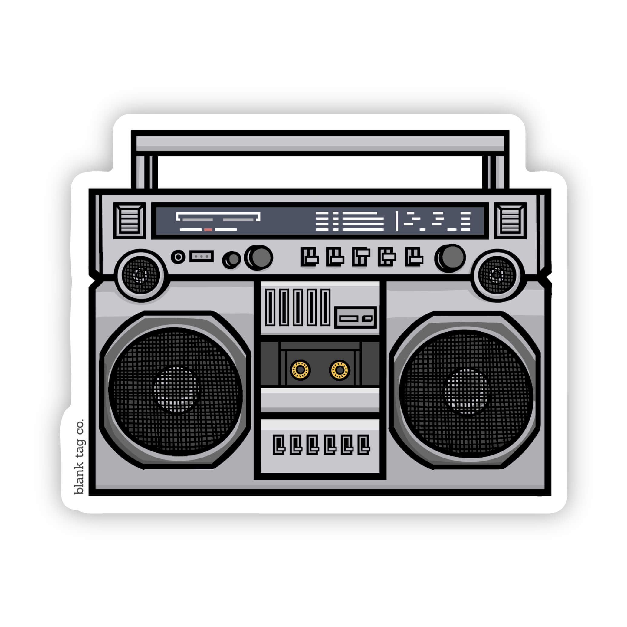 Blank Tag Co.® Waterproof Sticker - Boombox