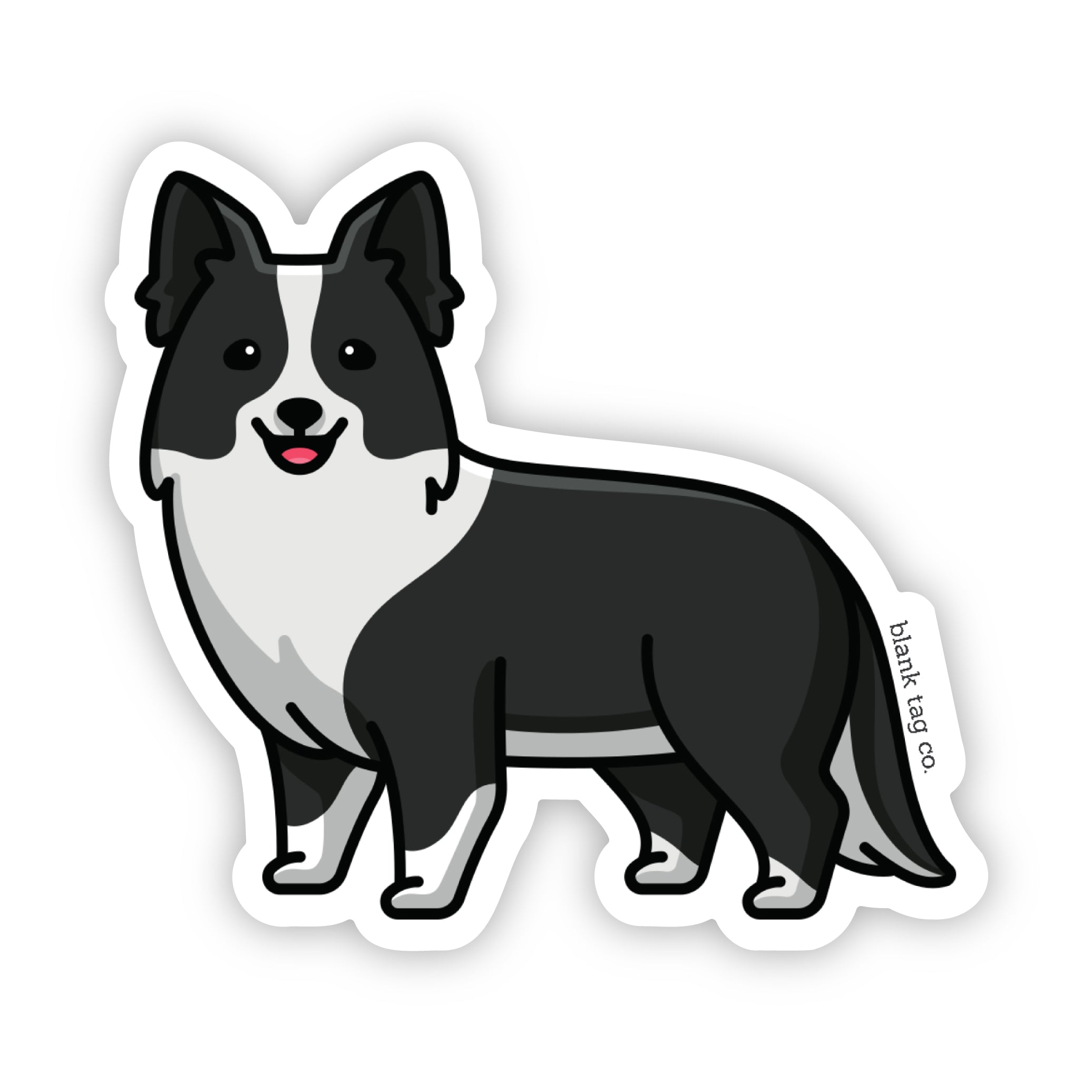 Blank Tag Co.® Waterproof Sticker - Border Collie