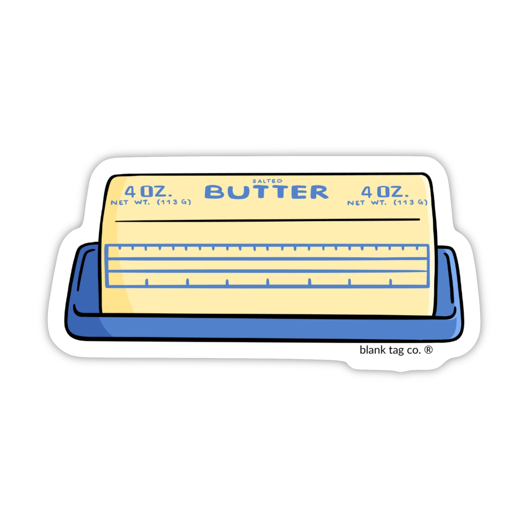 Blank Tag Co.® Waterproof Sticker - Butter