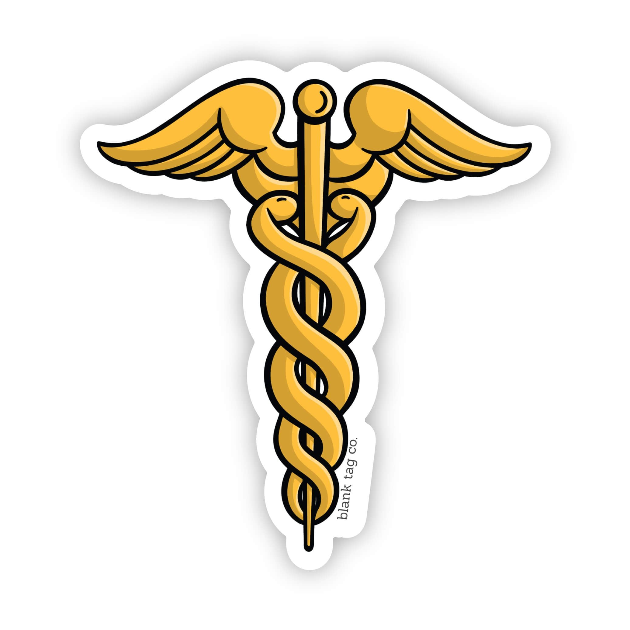 Blank Tag Co.® Caduceus Waterproof Sticker
