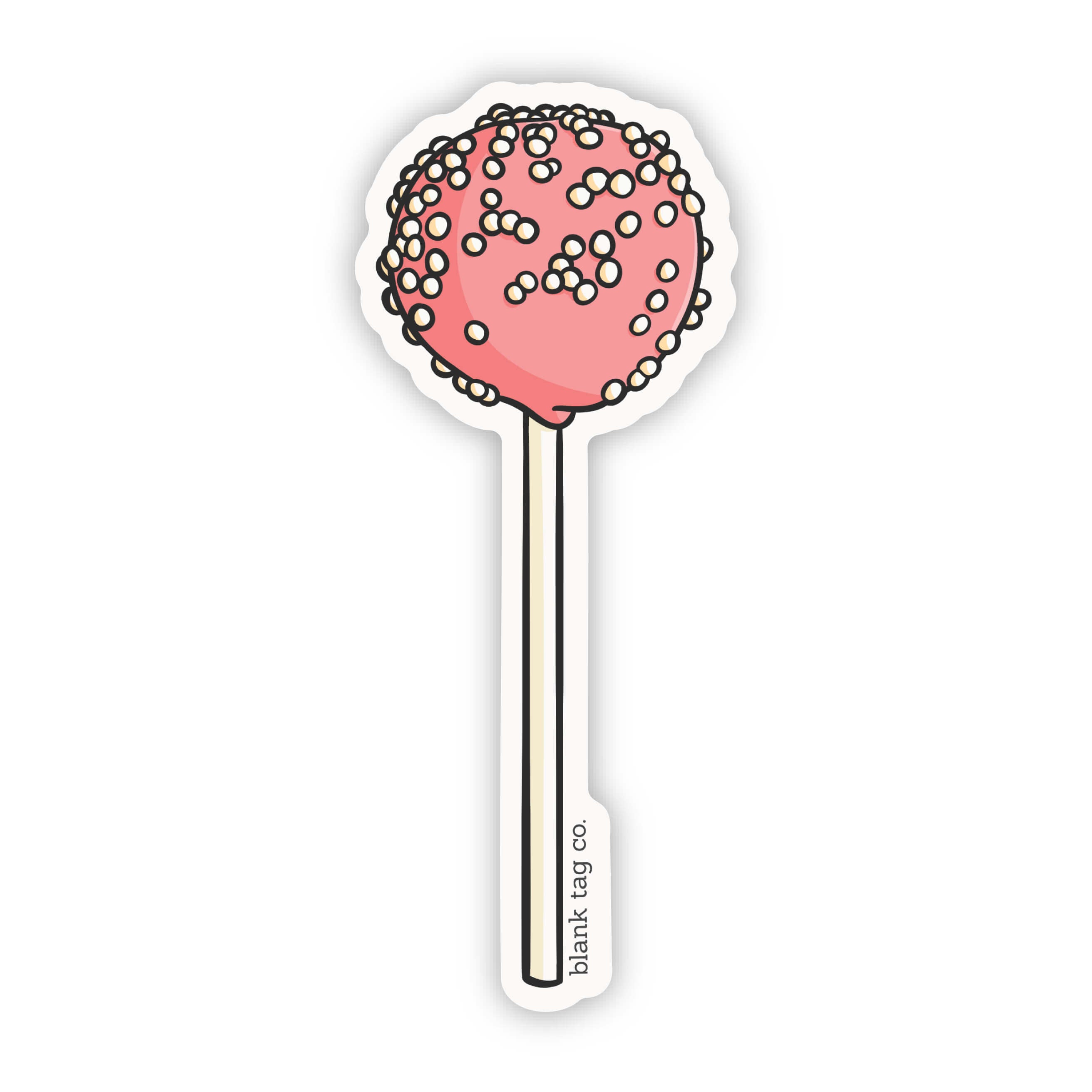 Blank Tag Co.® Waterproof Cake Pop Sticker