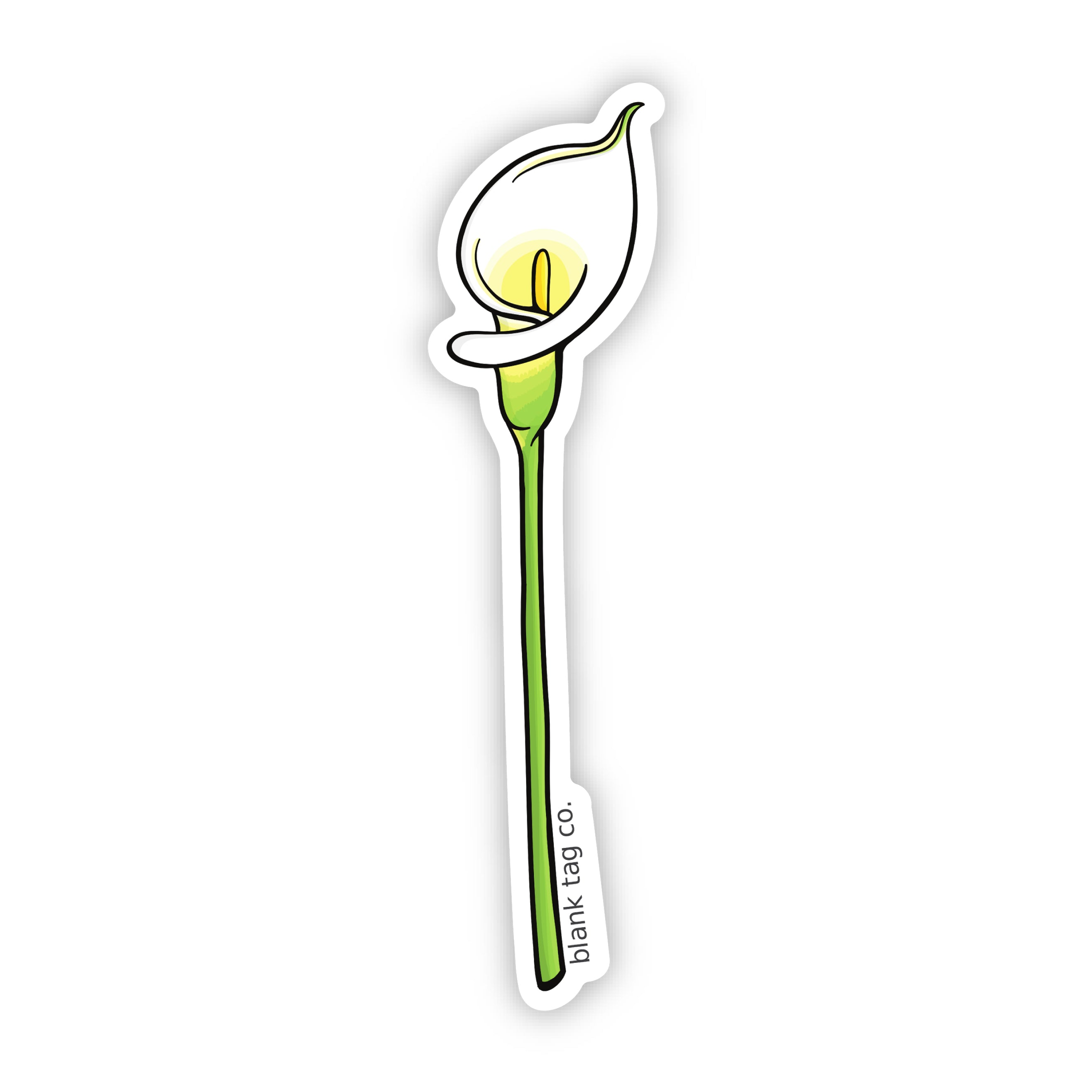 Blank Tag Co.® Waterproof Sticker - Calla Lily
