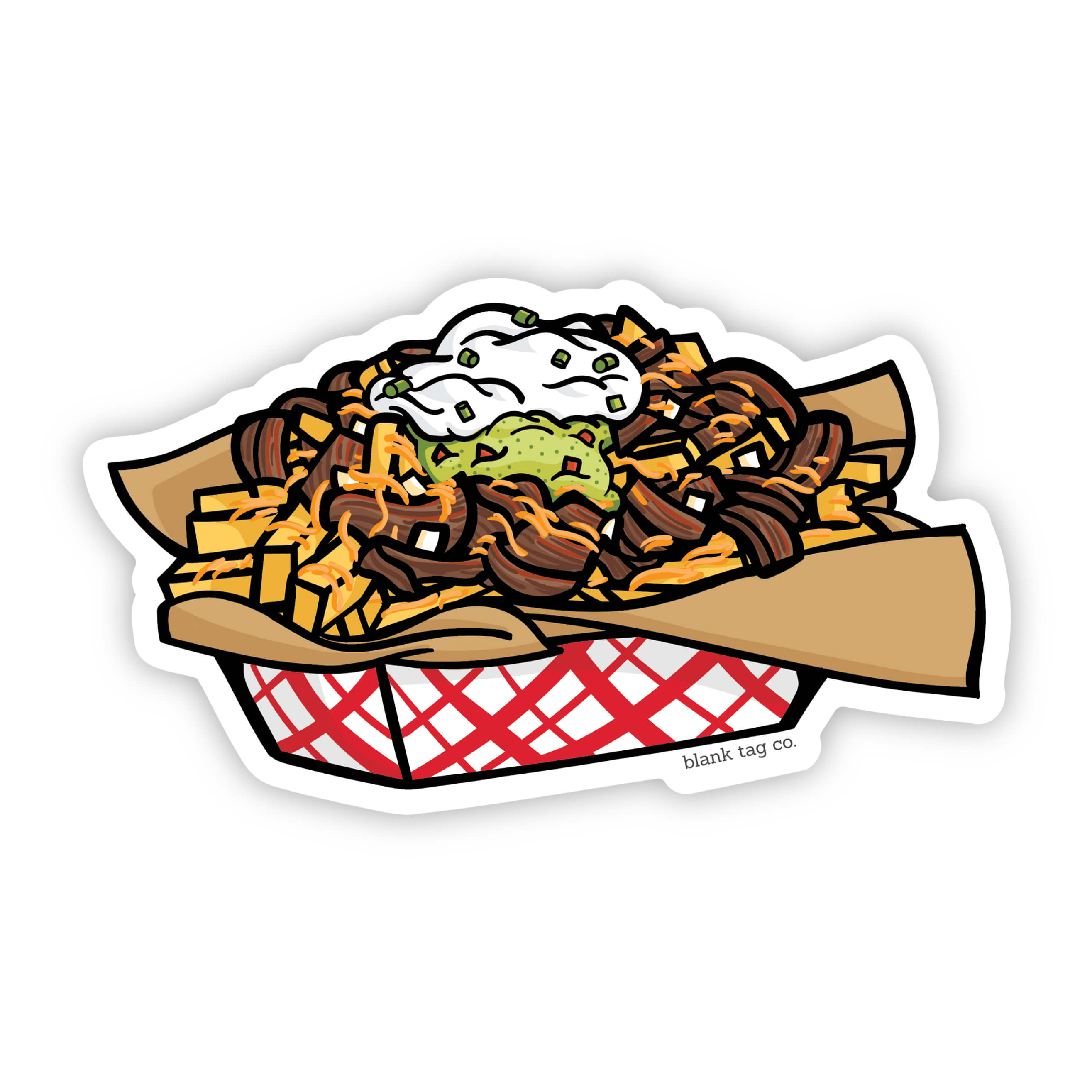Blank Tag Co.® Waterproof Sticker - Carne Asada Fries