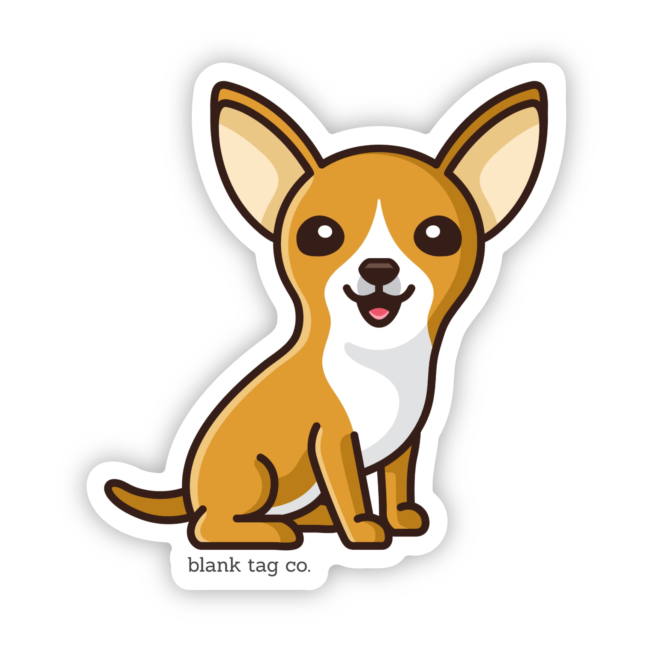 Blank Tag Co.® Chihuahua Waterproof Sticker