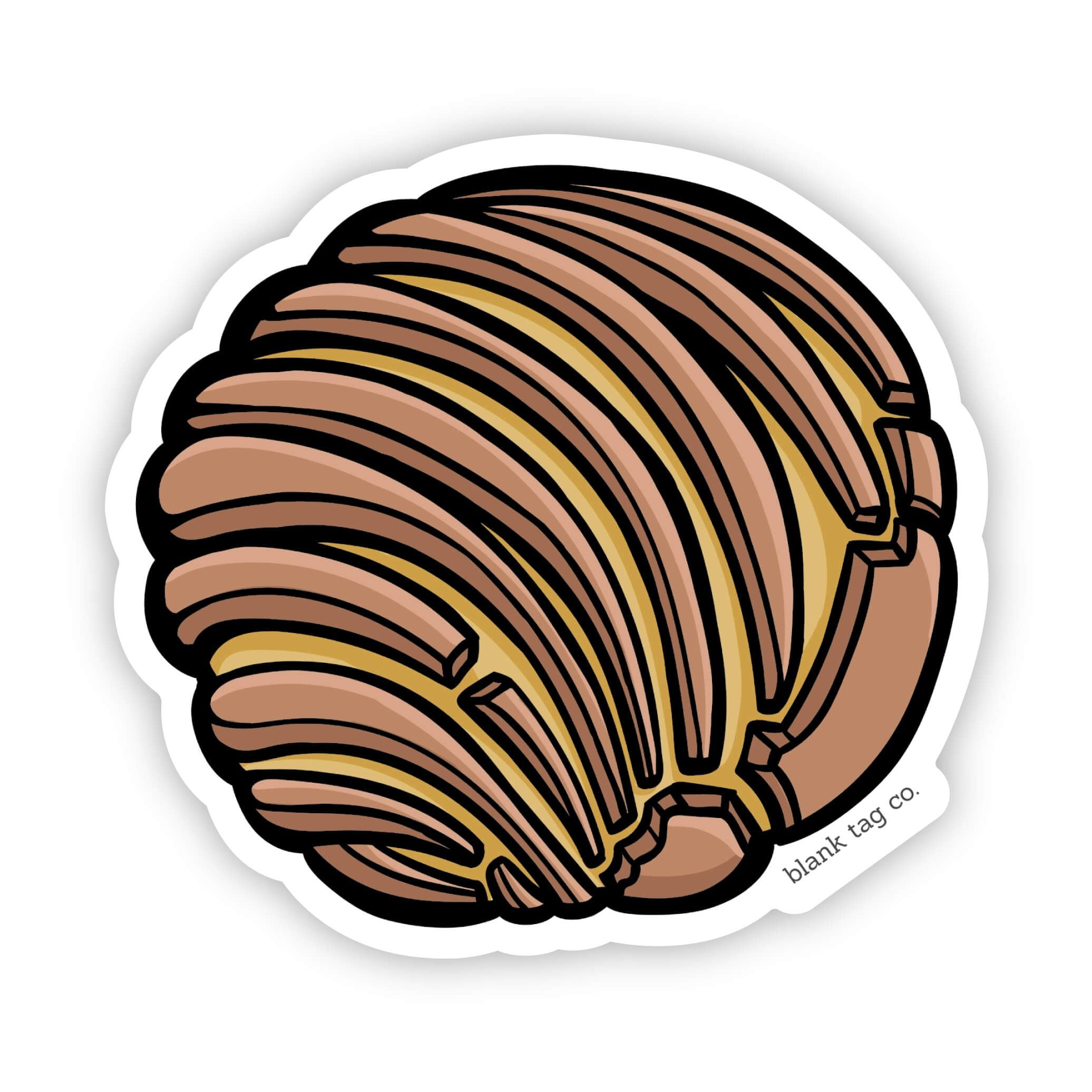 Blank Tag Co.® Waterproof Sticker - Chocolate Concha