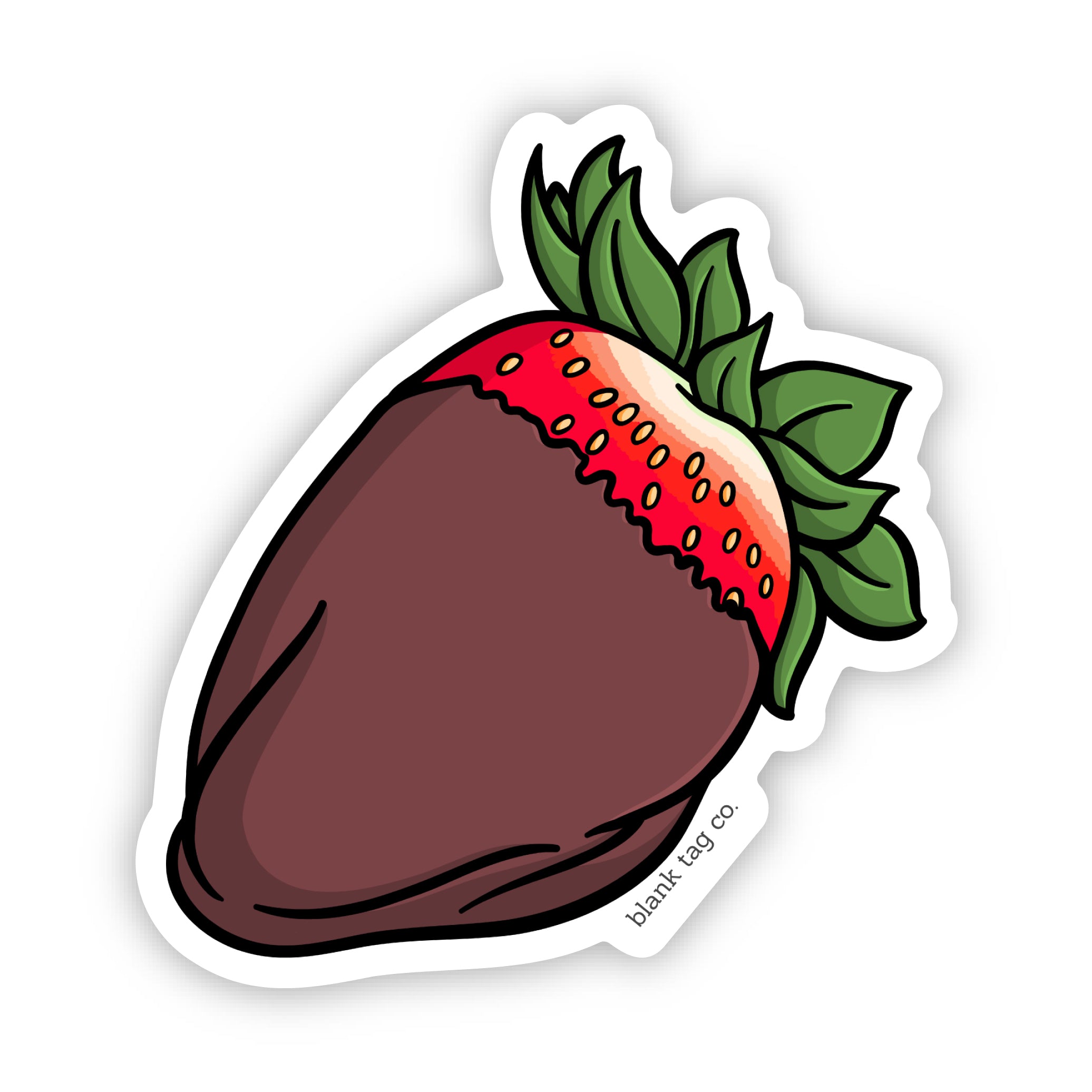 Blank Tag Co.® Waterproof Sticker - Chocolate Strawberry