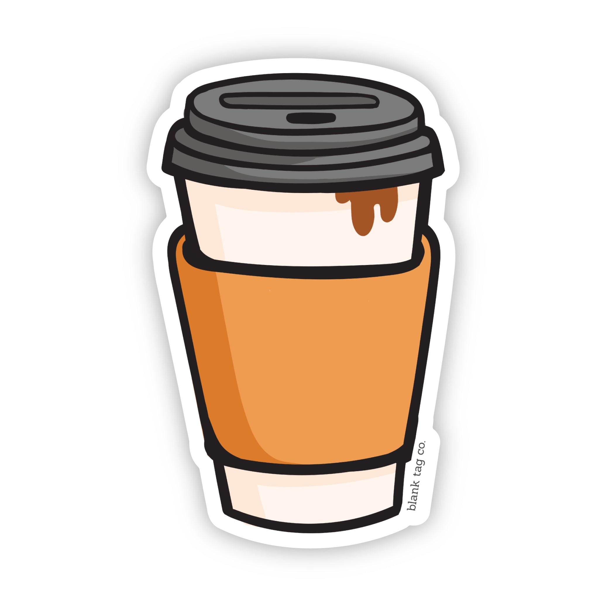 Blank Tag Co.® Coffee Waterproof Sticker