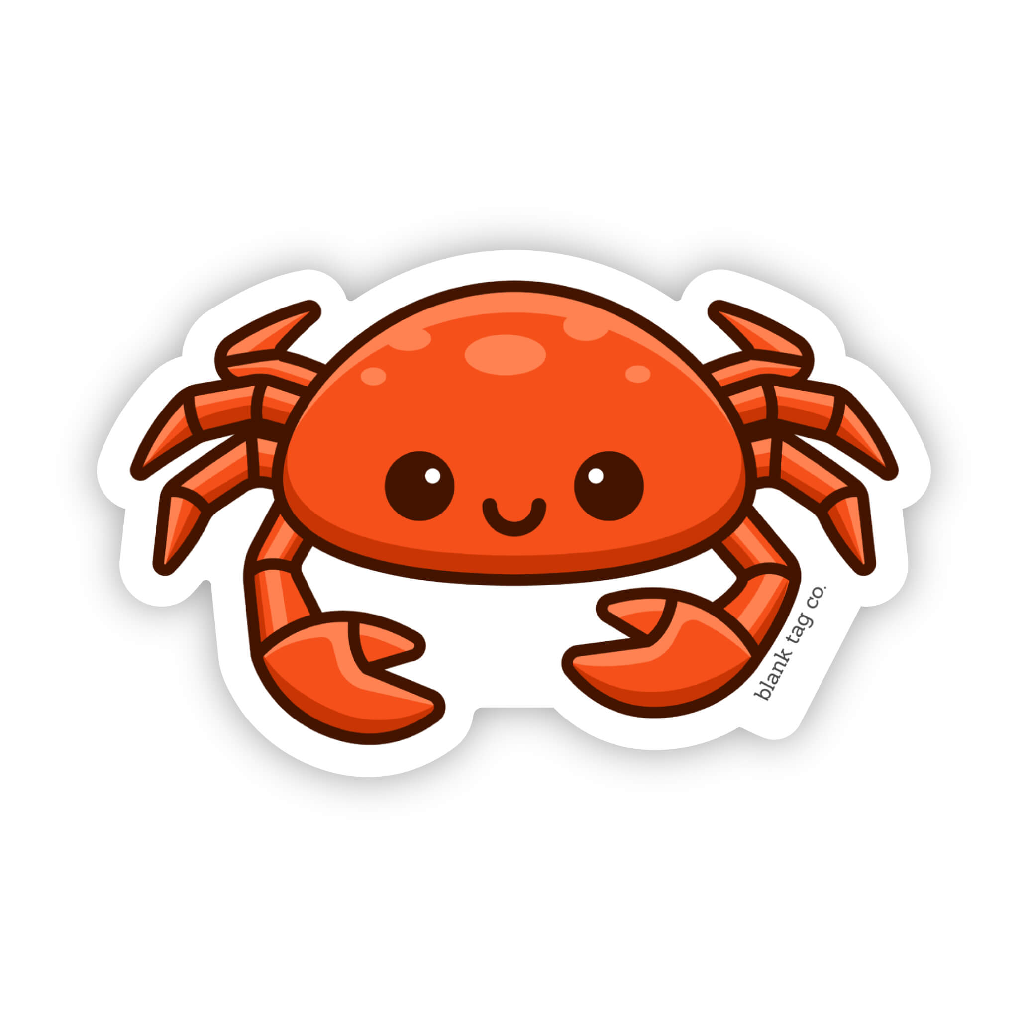 Blank Tag Co.® Waterproof Crab Sticker