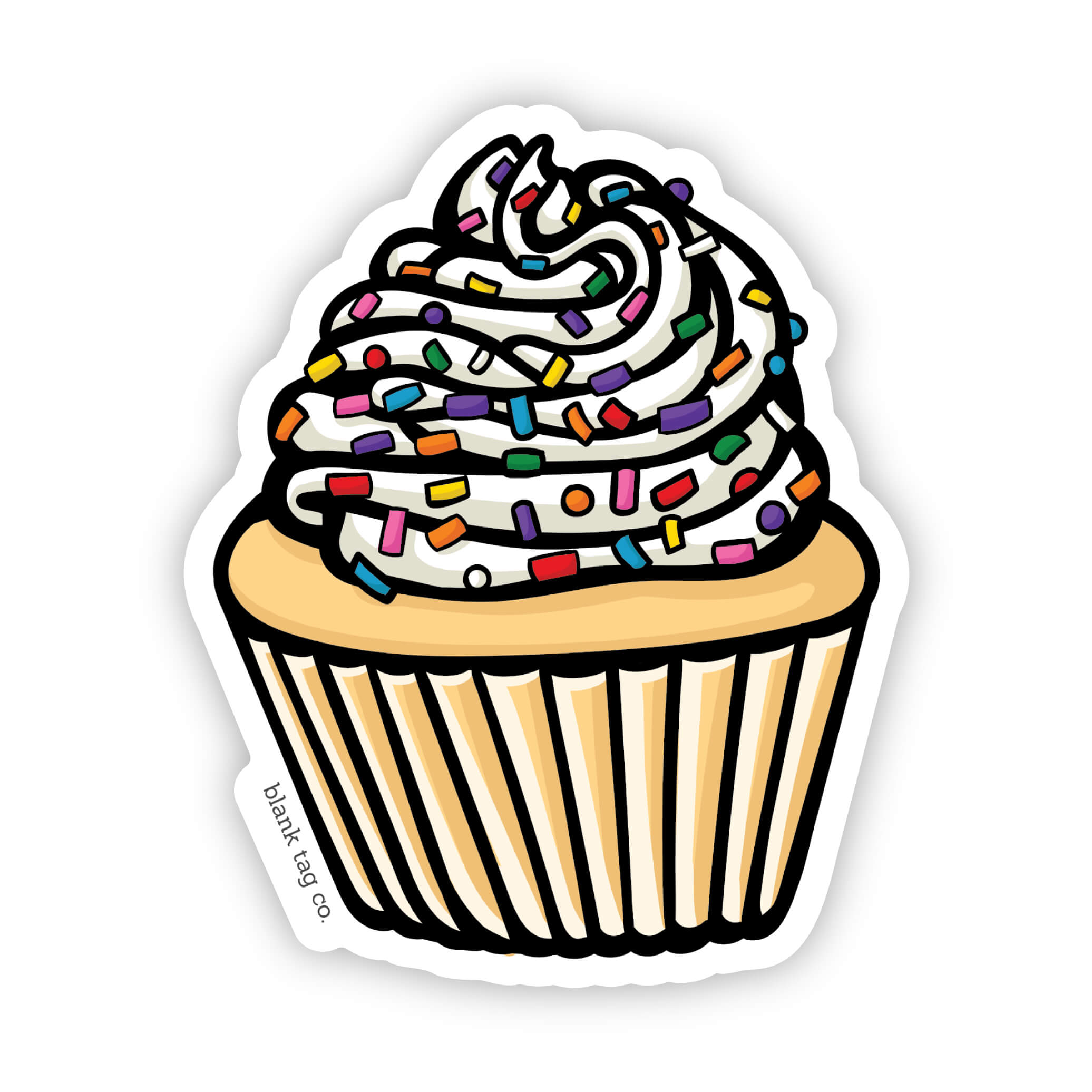 Blank Tag Co.® Waterproof Sticker - Cupcake