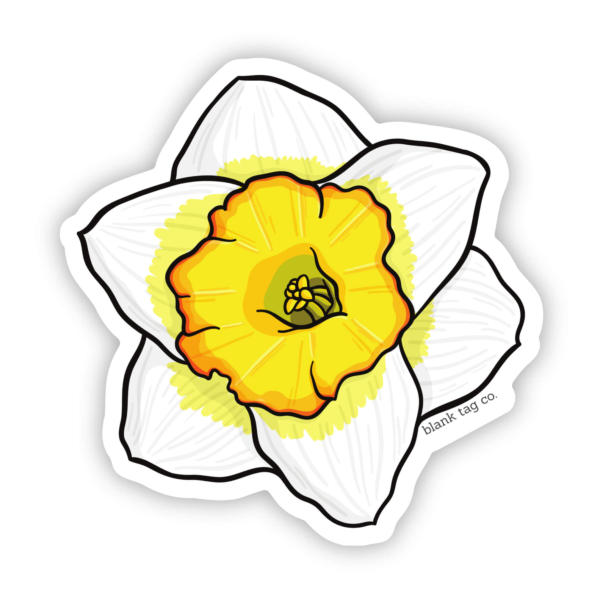 Blank Tag Co.® Waterproof Sticker - Daffodil