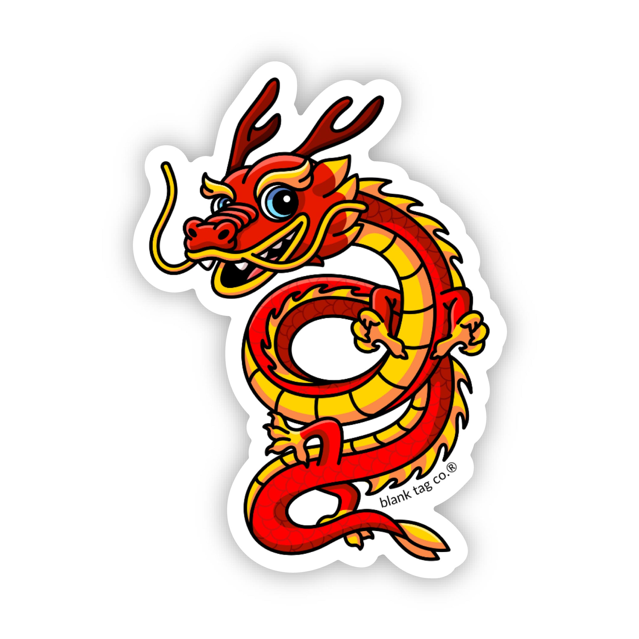 Blank Tag Co.® Waterproof Dragon Sticker