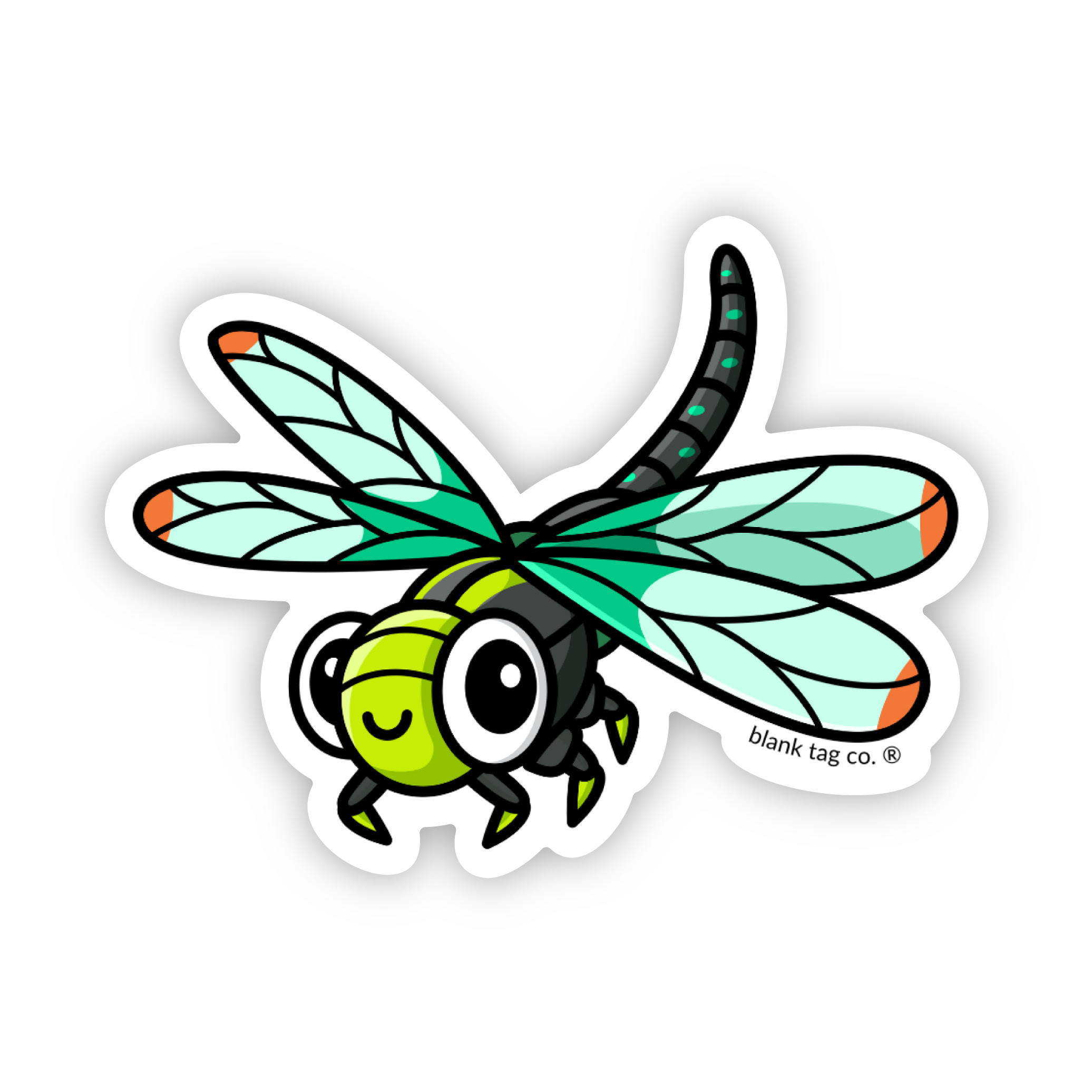 Blank Tag Co.® Waterproof Dragonfly Sticker