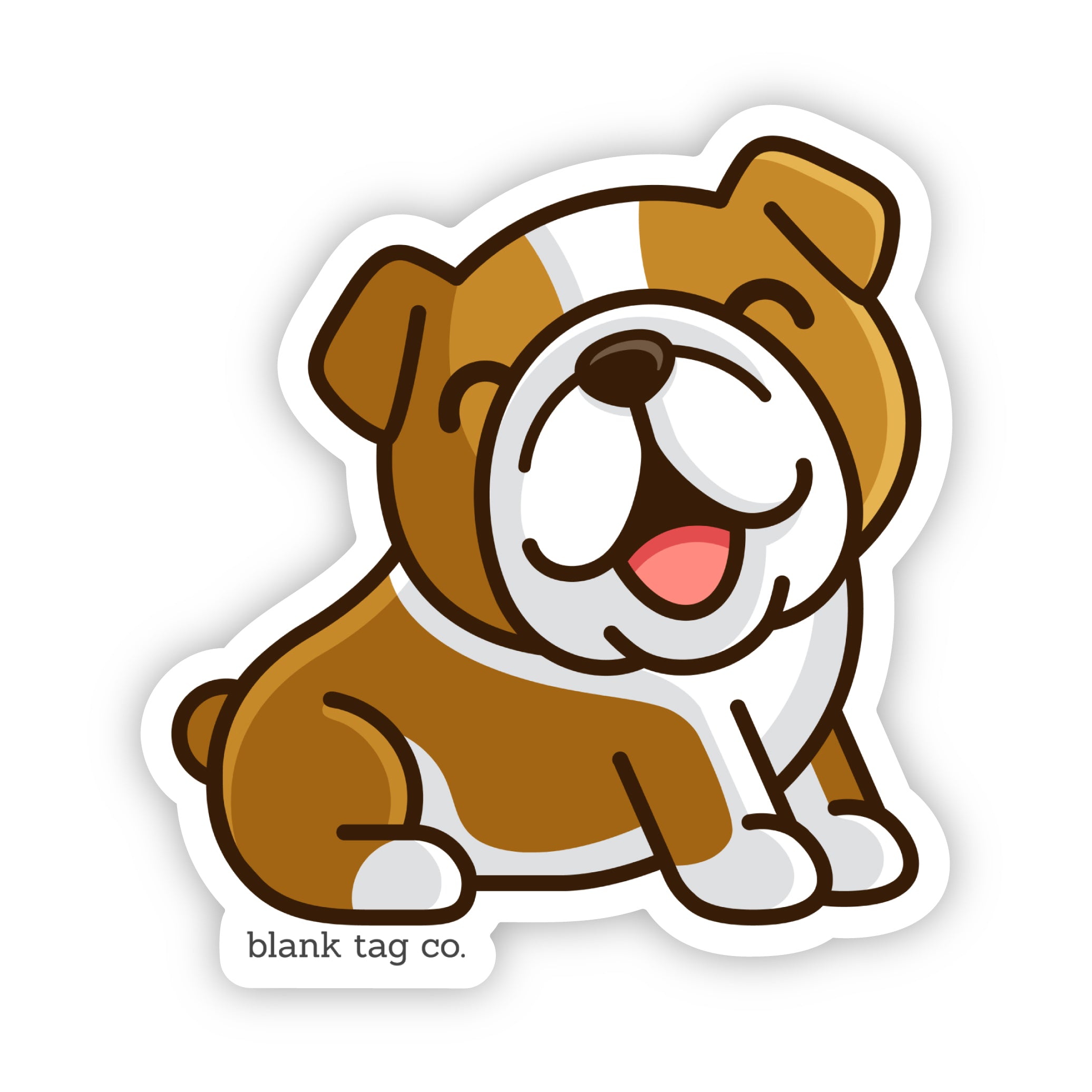 Blank Tag Co.® Waterproof English Bulldog Sticker