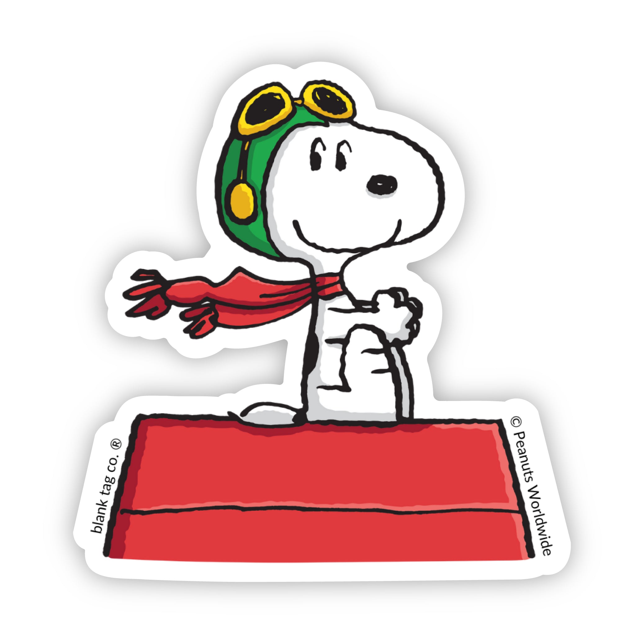 Peanuts® Flying Ace Waterproof Sticker