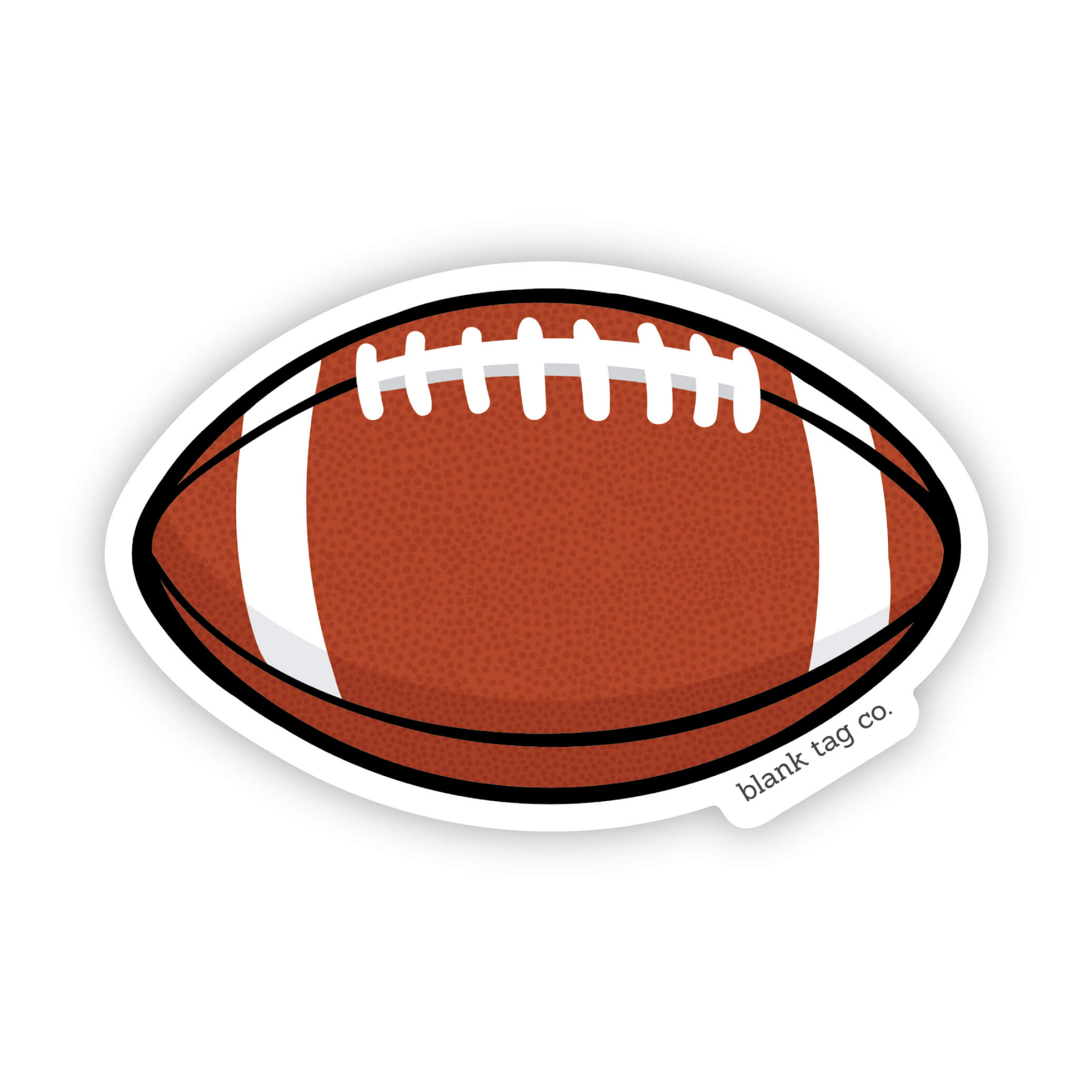 Blank Tag Co.® Waterproof Football Sticker