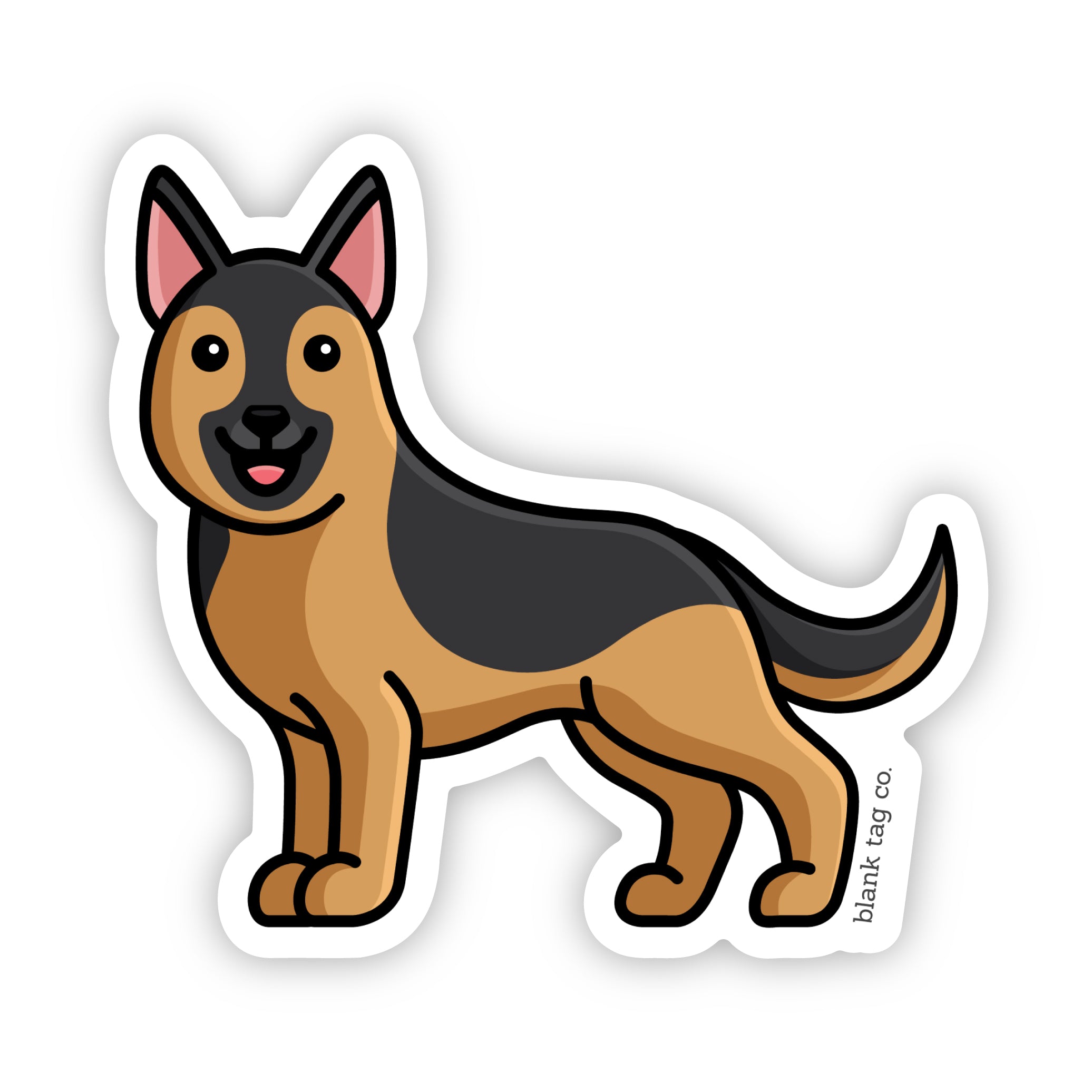 Blank Tag Co.® German Shepherd Waterproof Sticker