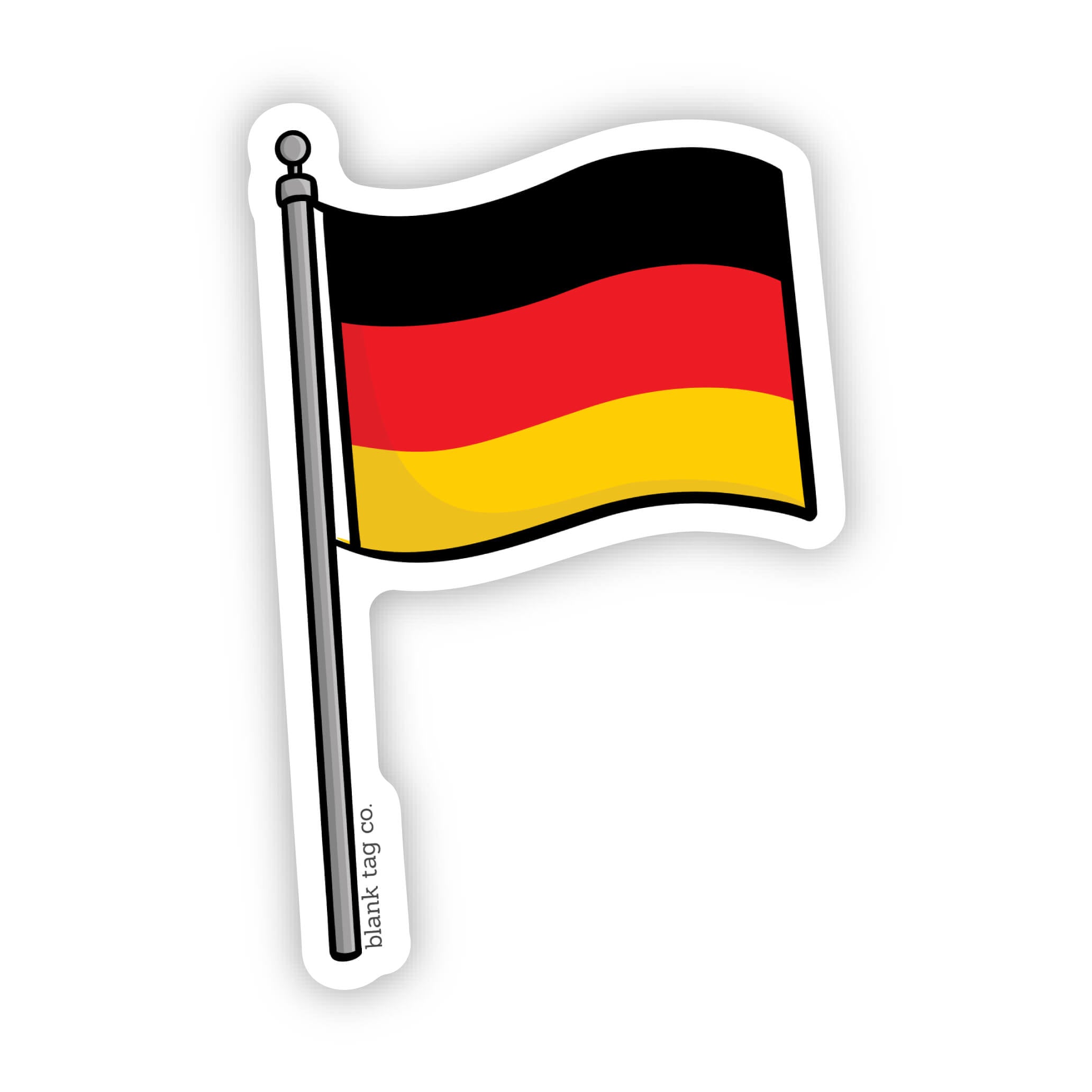 Blank Tag Co.® Germany Flag Waterproof Sticker