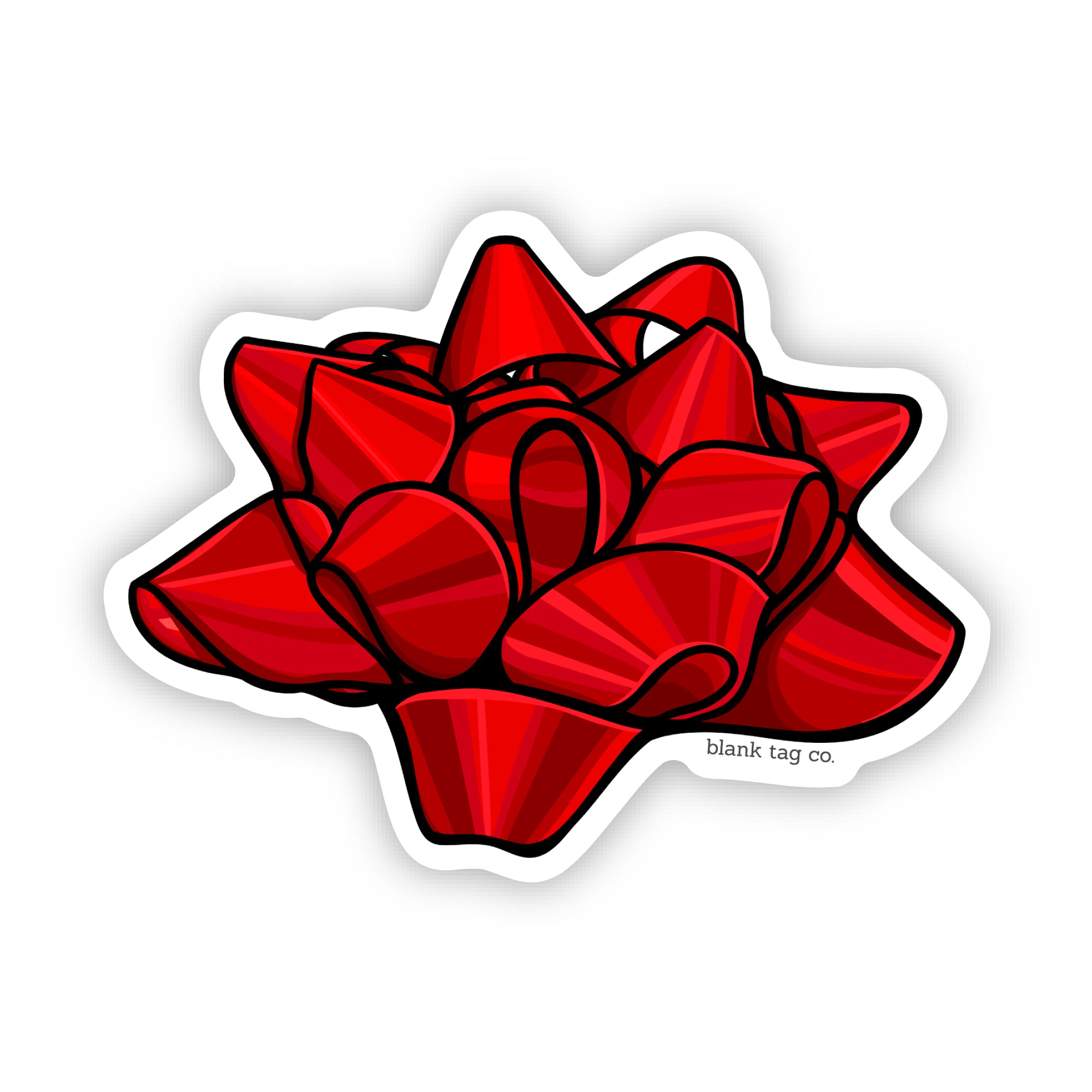 Blank Tag Co.® Waterproof Sticker - Gift Bow