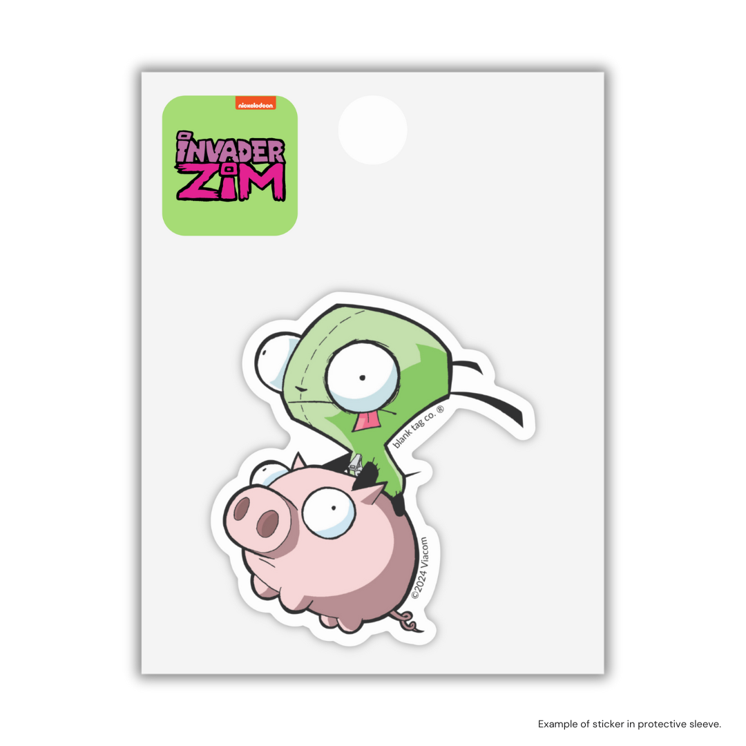 The Gir Riding A Shadowhog Sticker