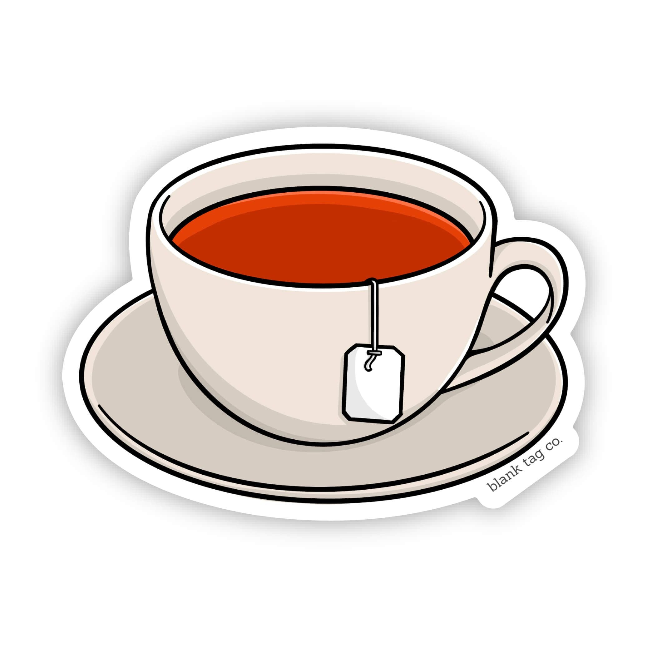Blank Tag Co.® Waterproof Hot Tea Sticker