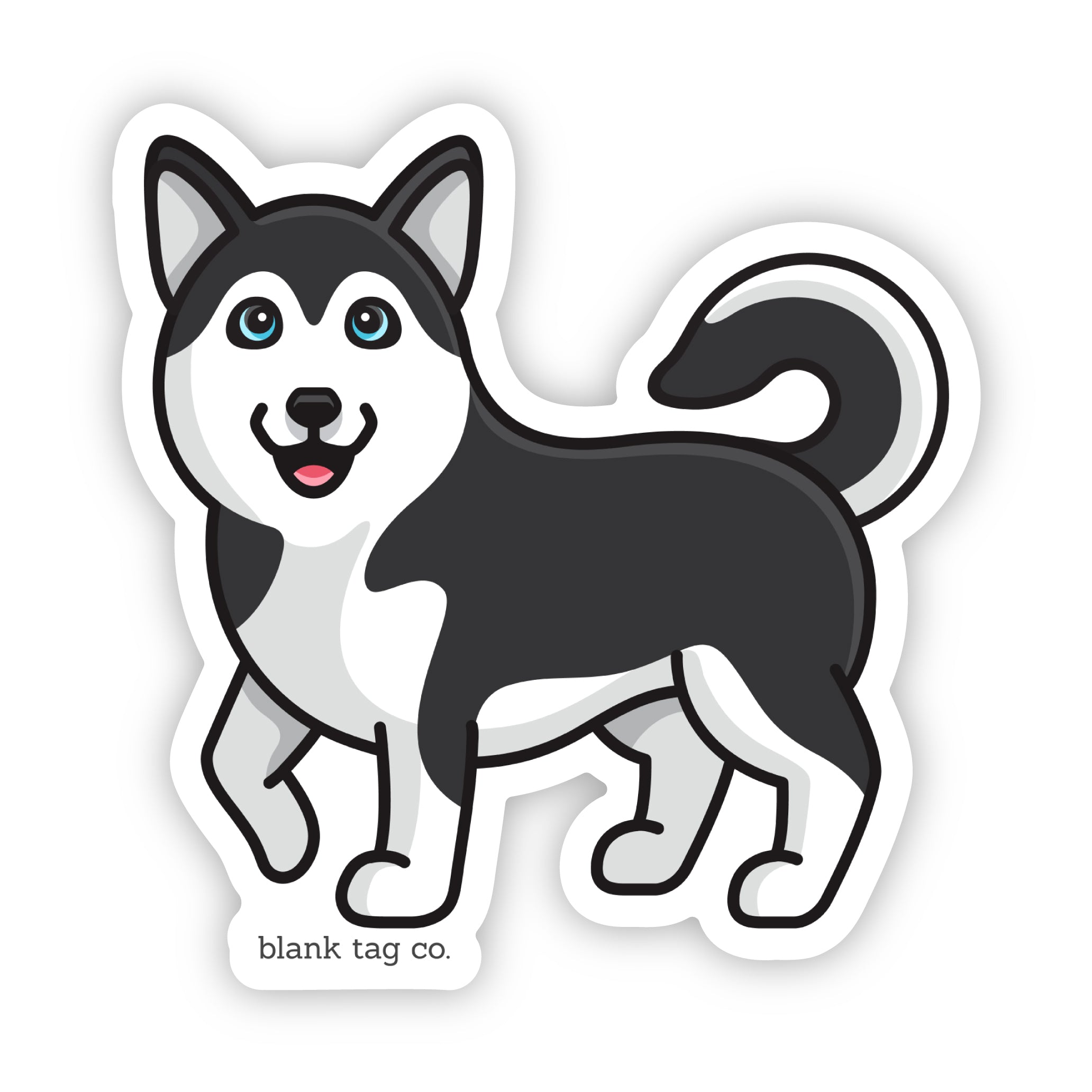 Blank Tag Co.® Husky Waterproof Sticker