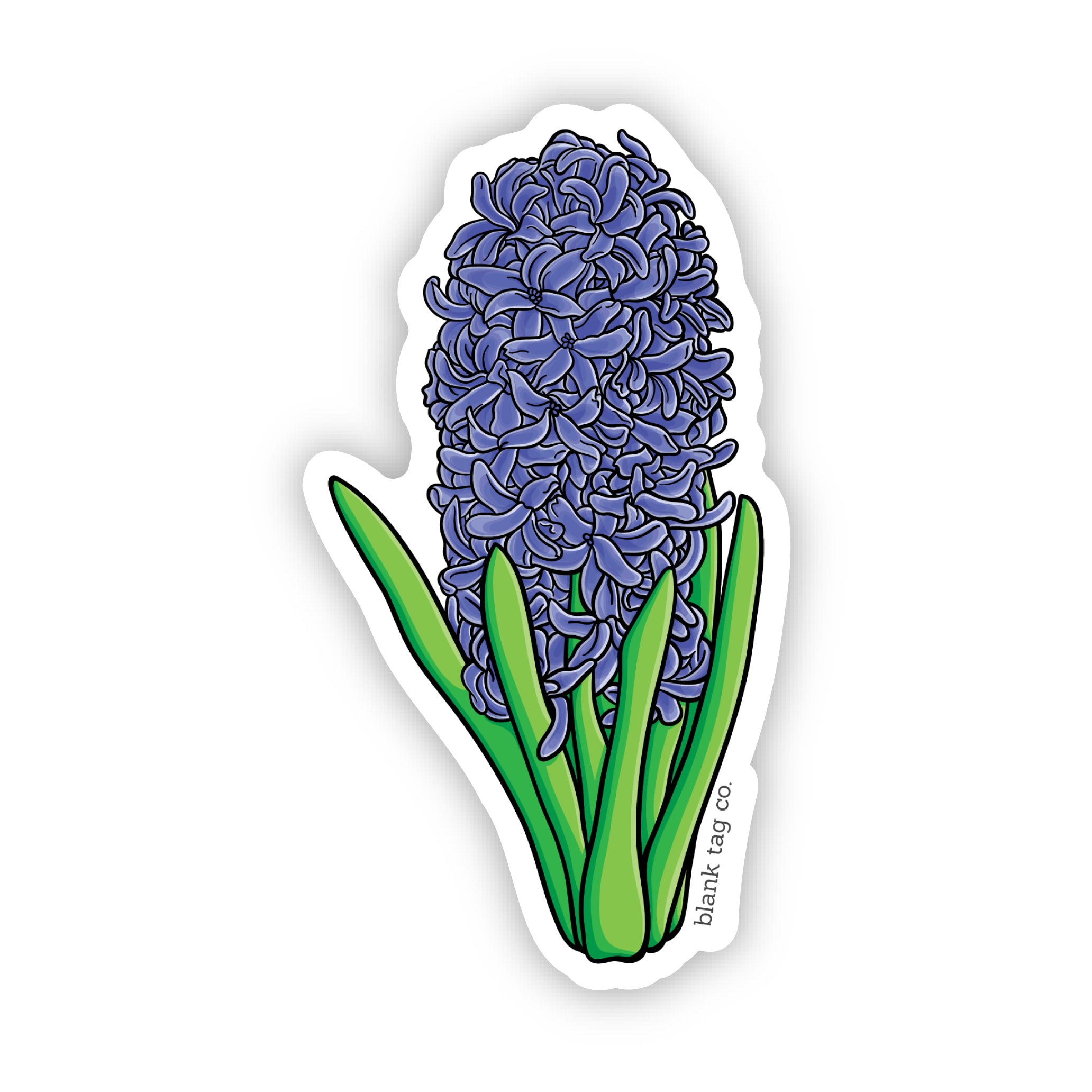 Blank Tag Co.® Waterproof Hyacinth Sticker