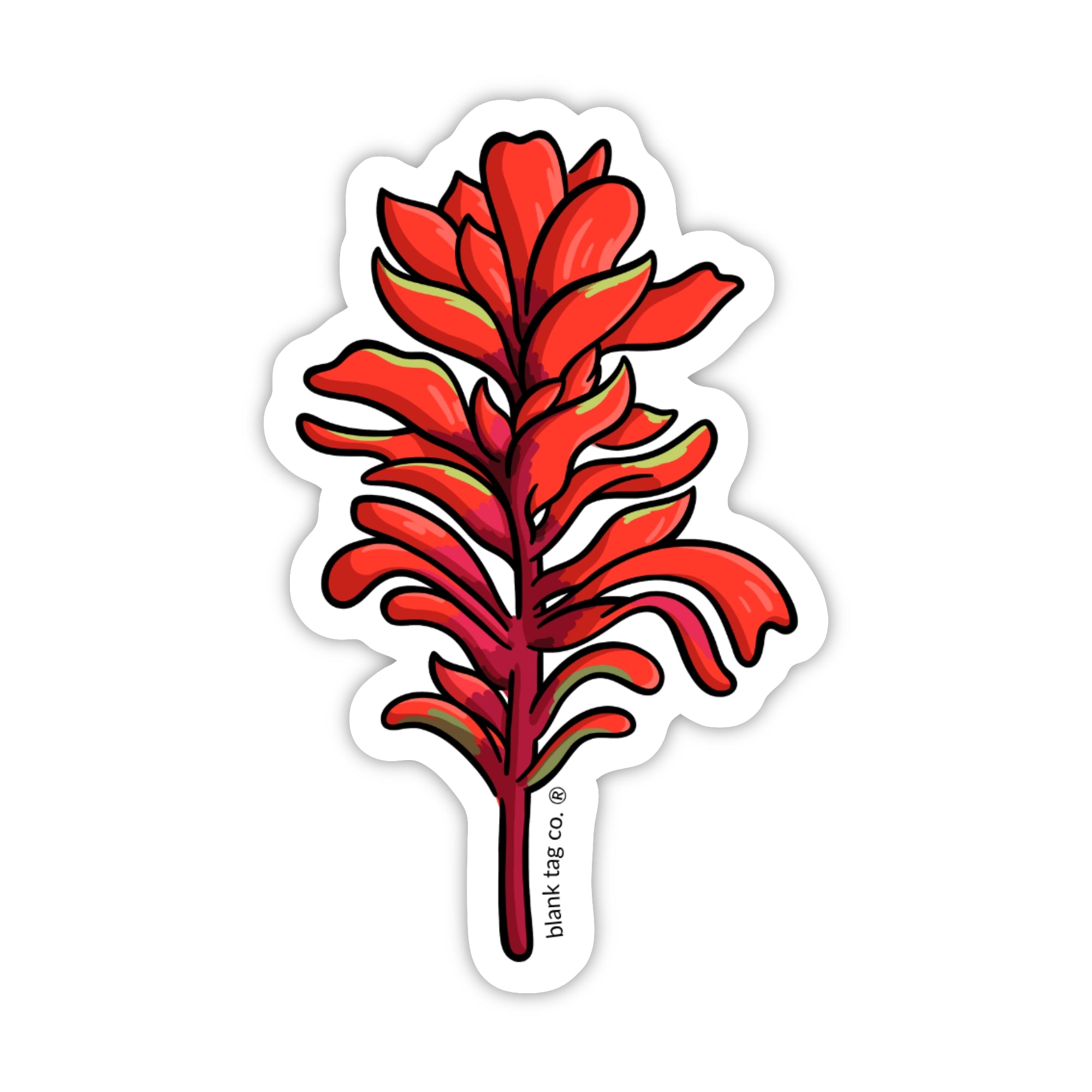 Blank Tag Co.® Waterproof Sticker - Indian Paint Brush
