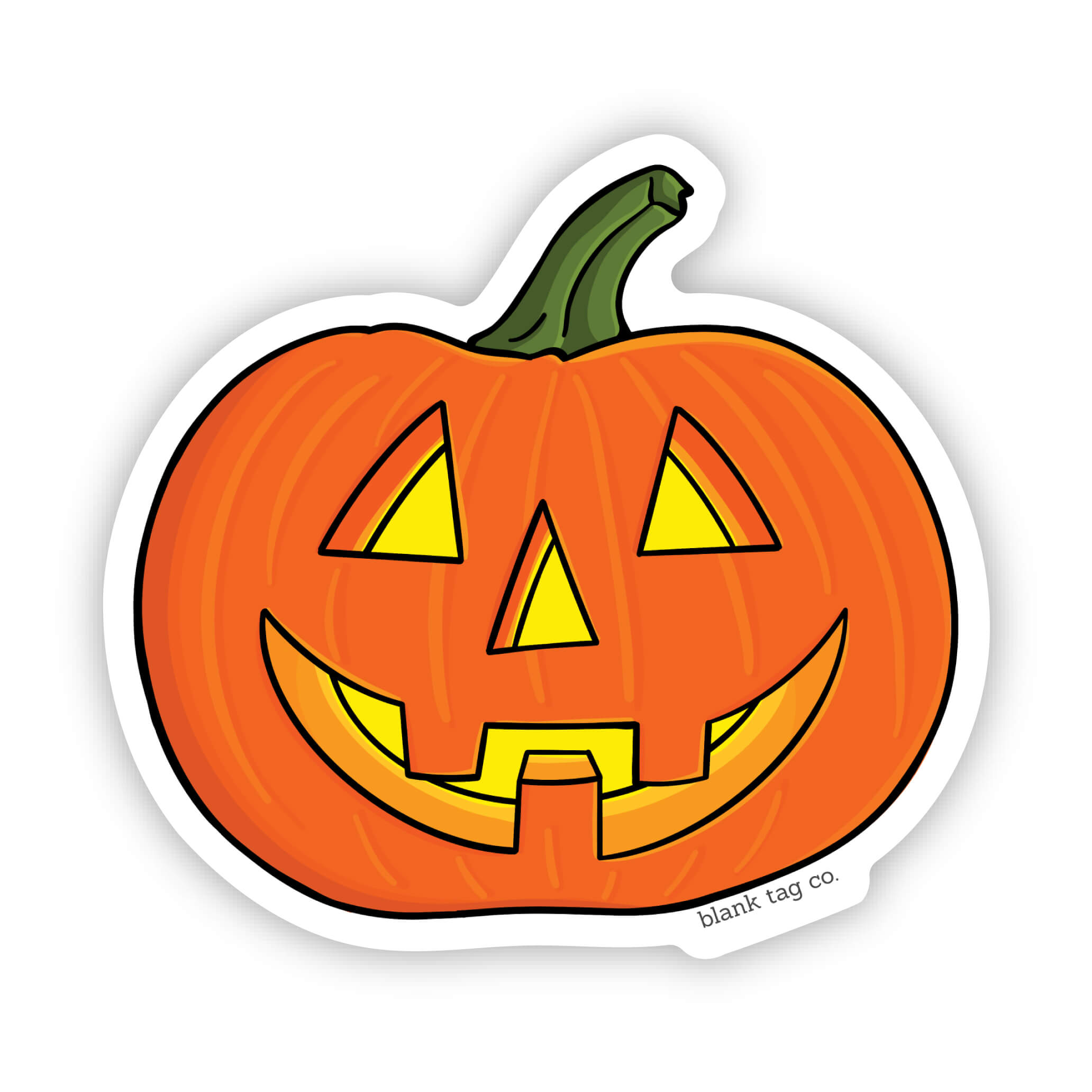 Blank Tag Co.® Waterproof Sticker - Jack-O-Lantern