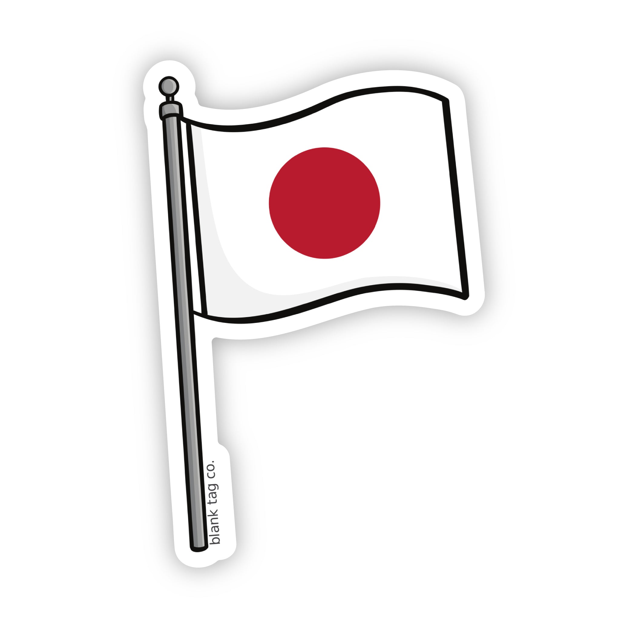 Blank Tag Co.® Waterproof Japan Flag Sticker