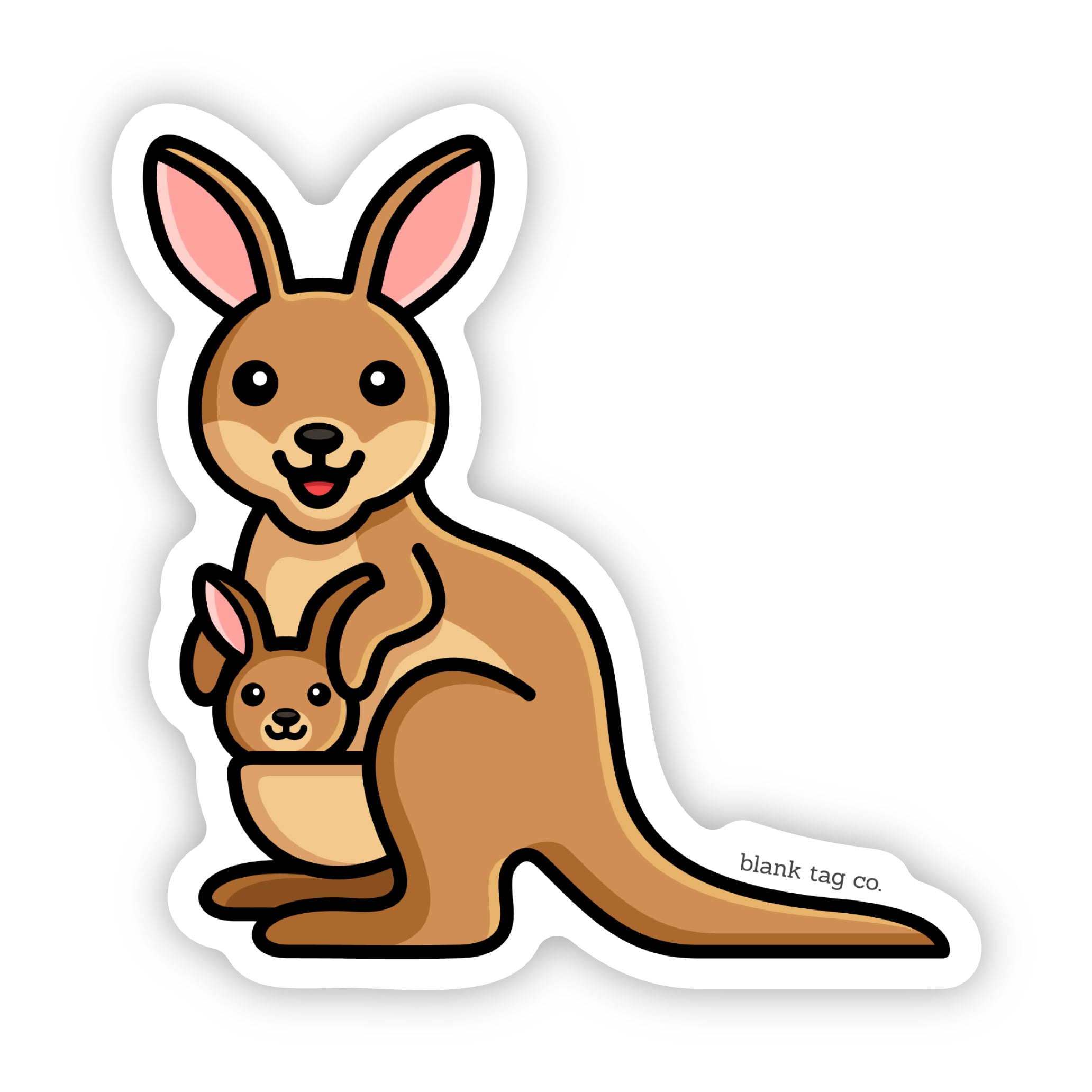 Blank Tag Co.® Waterproof Sticker - Kangaroo