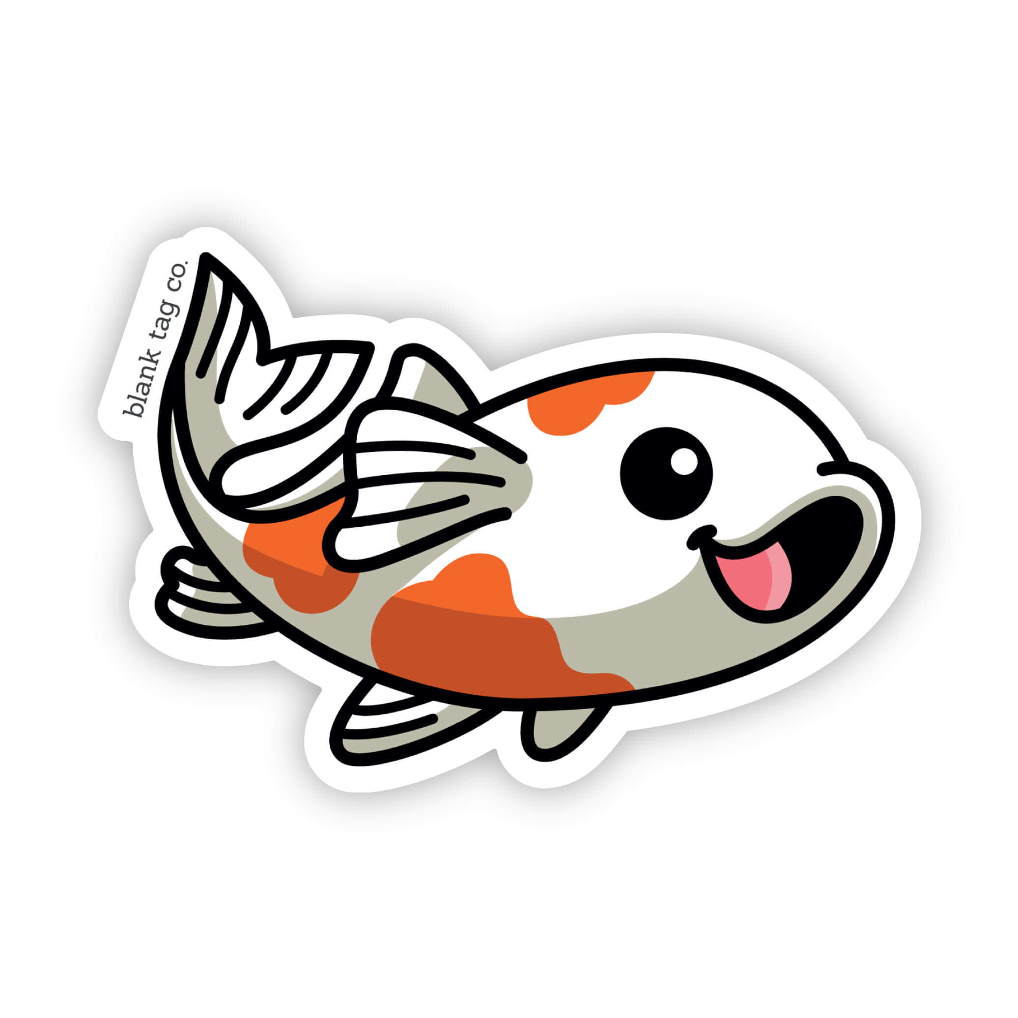 Blank Tag Co.® Waterproof Koi Fish Sticker