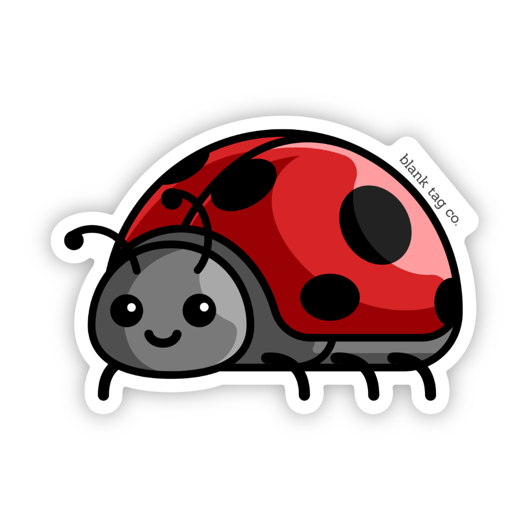 Blank Tag Co.® Ladybug Waterproof Sticker