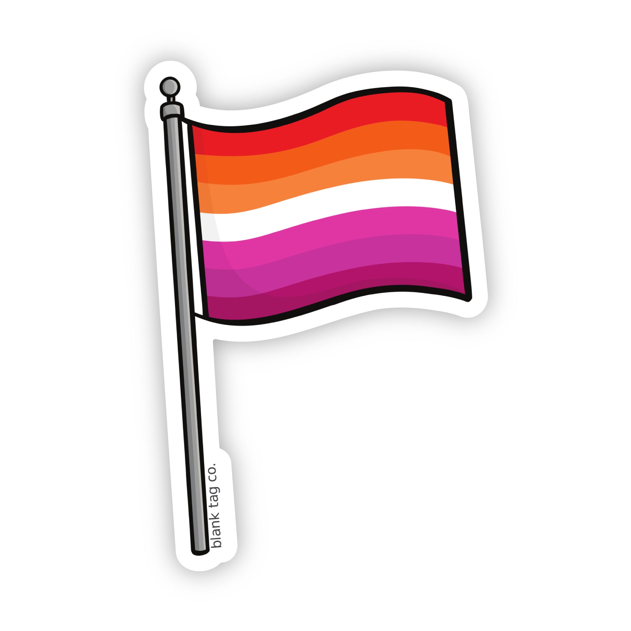 Blank Tag Co.® Waterproof Lesbian Pride Flag