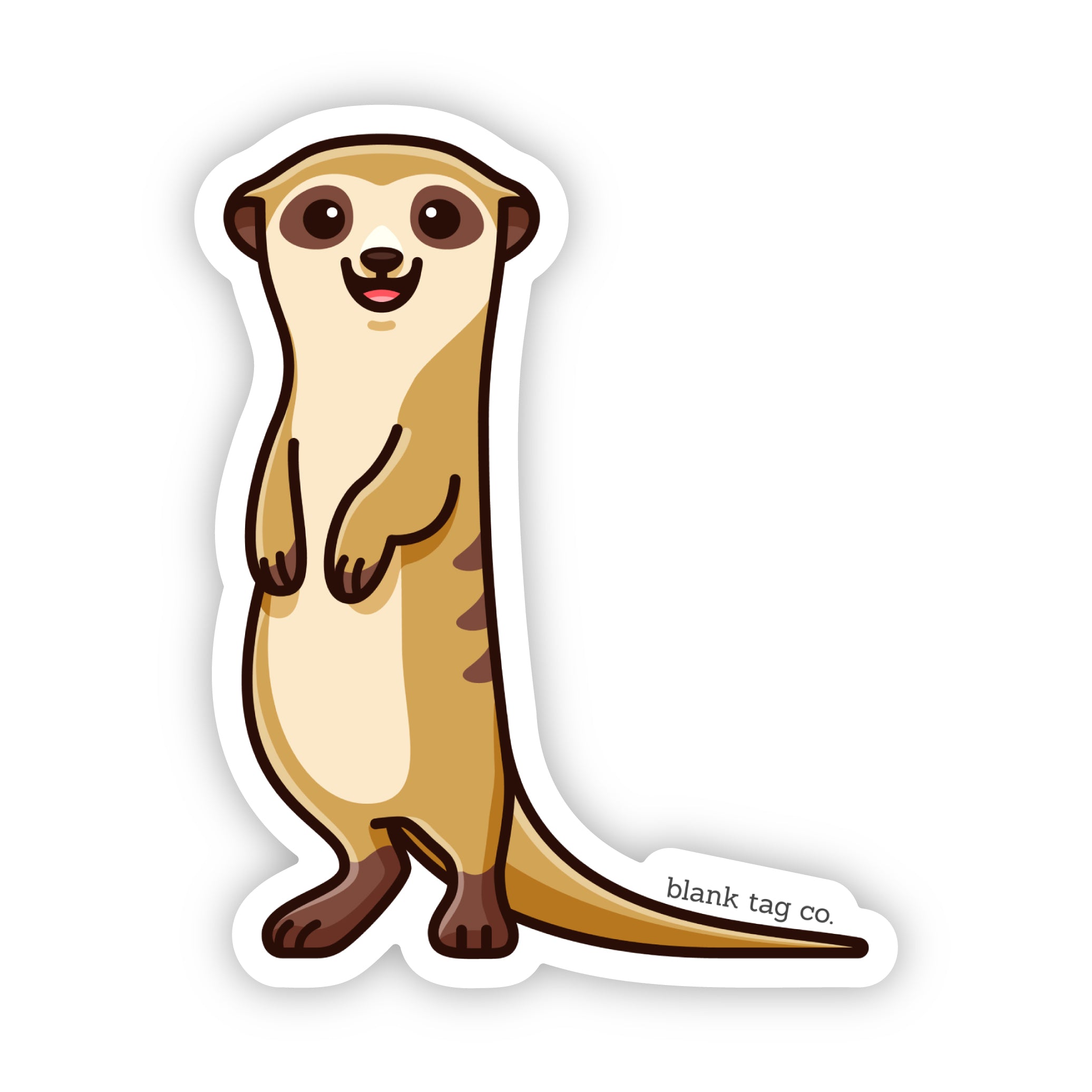 Blank Tag Co.® Meerkat Waterproof Sticker