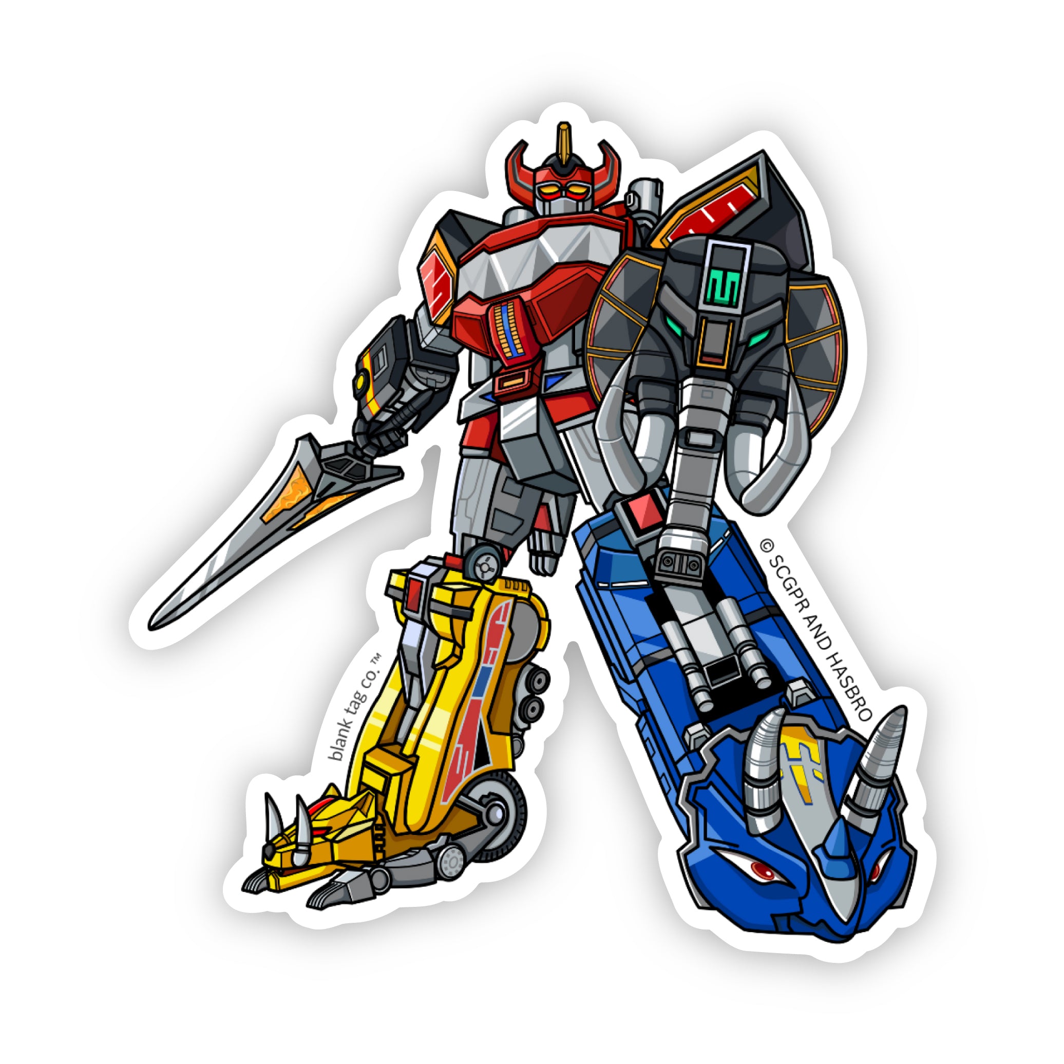 The Megazord Sticker