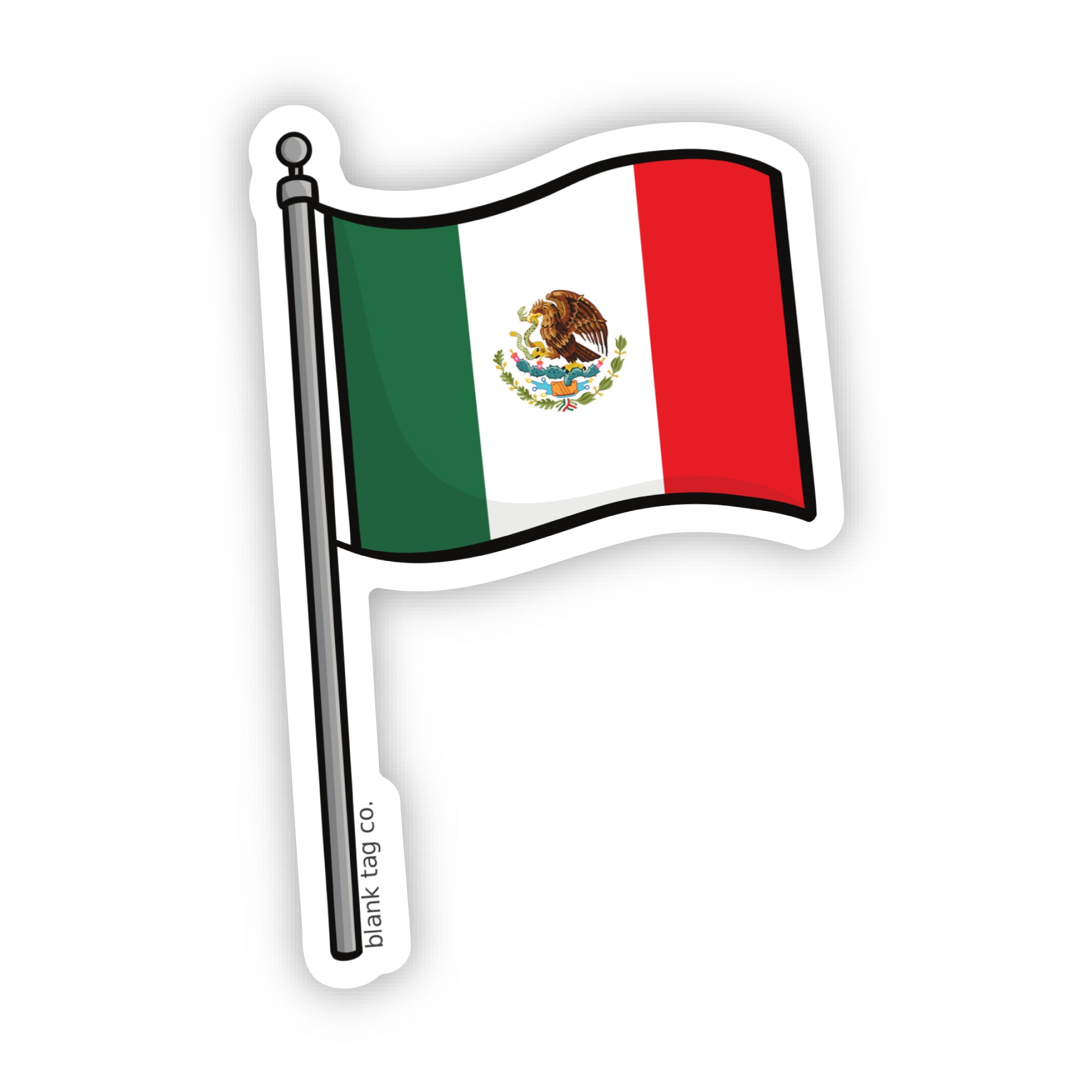 The Mexico Flag Sticker