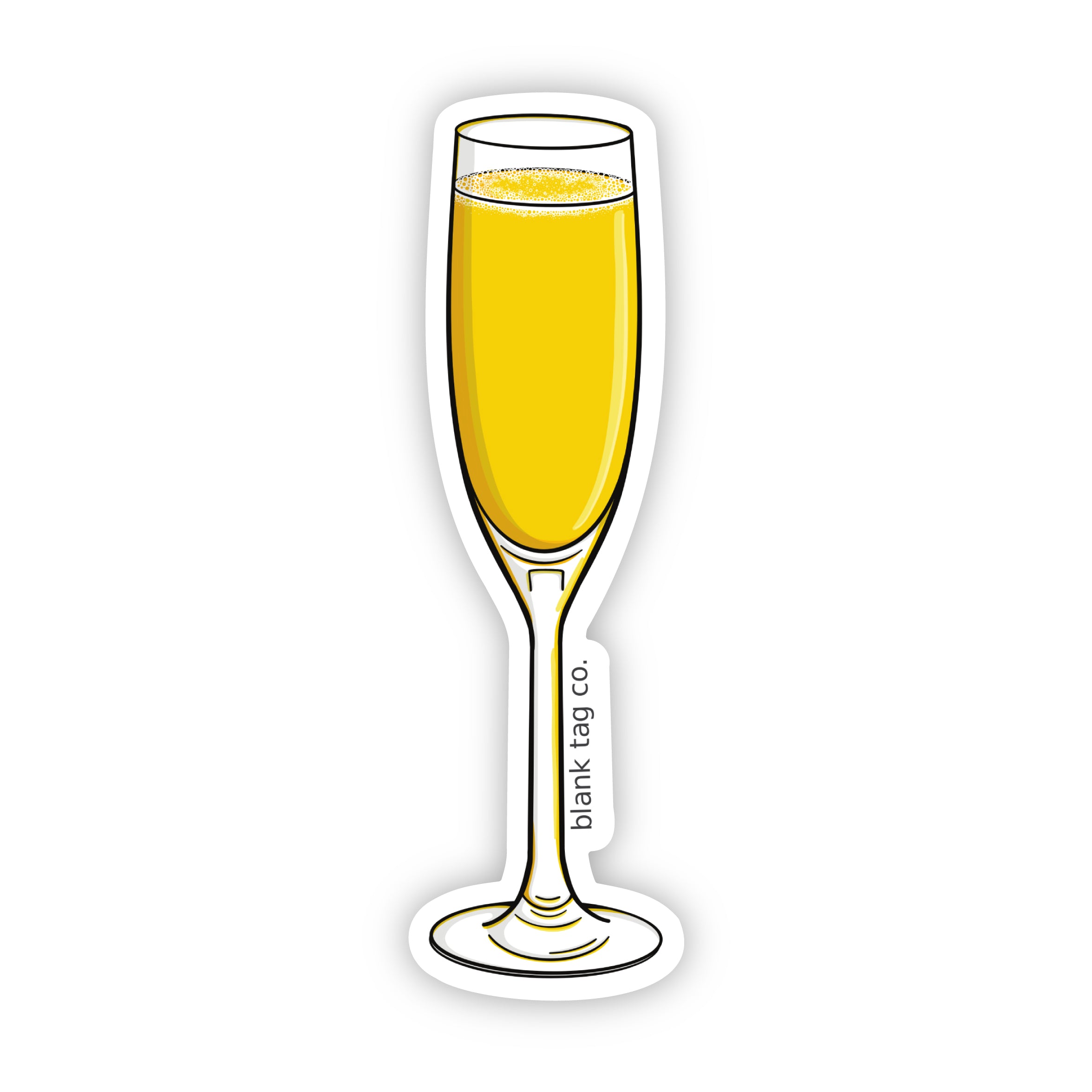 Blank Tag Co.® Waterproof Sticker - Mimosa