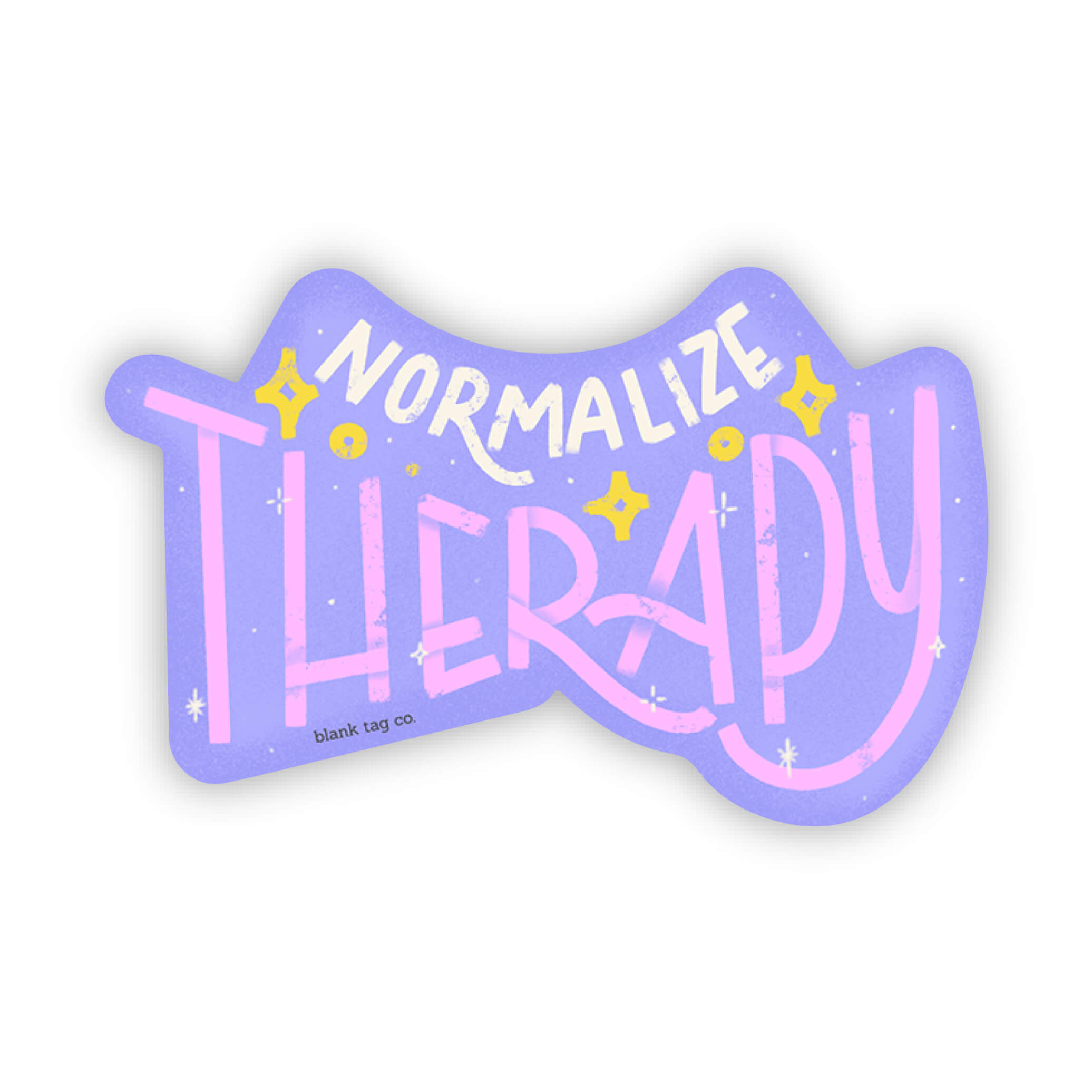 Blank Tag Co.® Waterproof Normalize Therapy Sticker