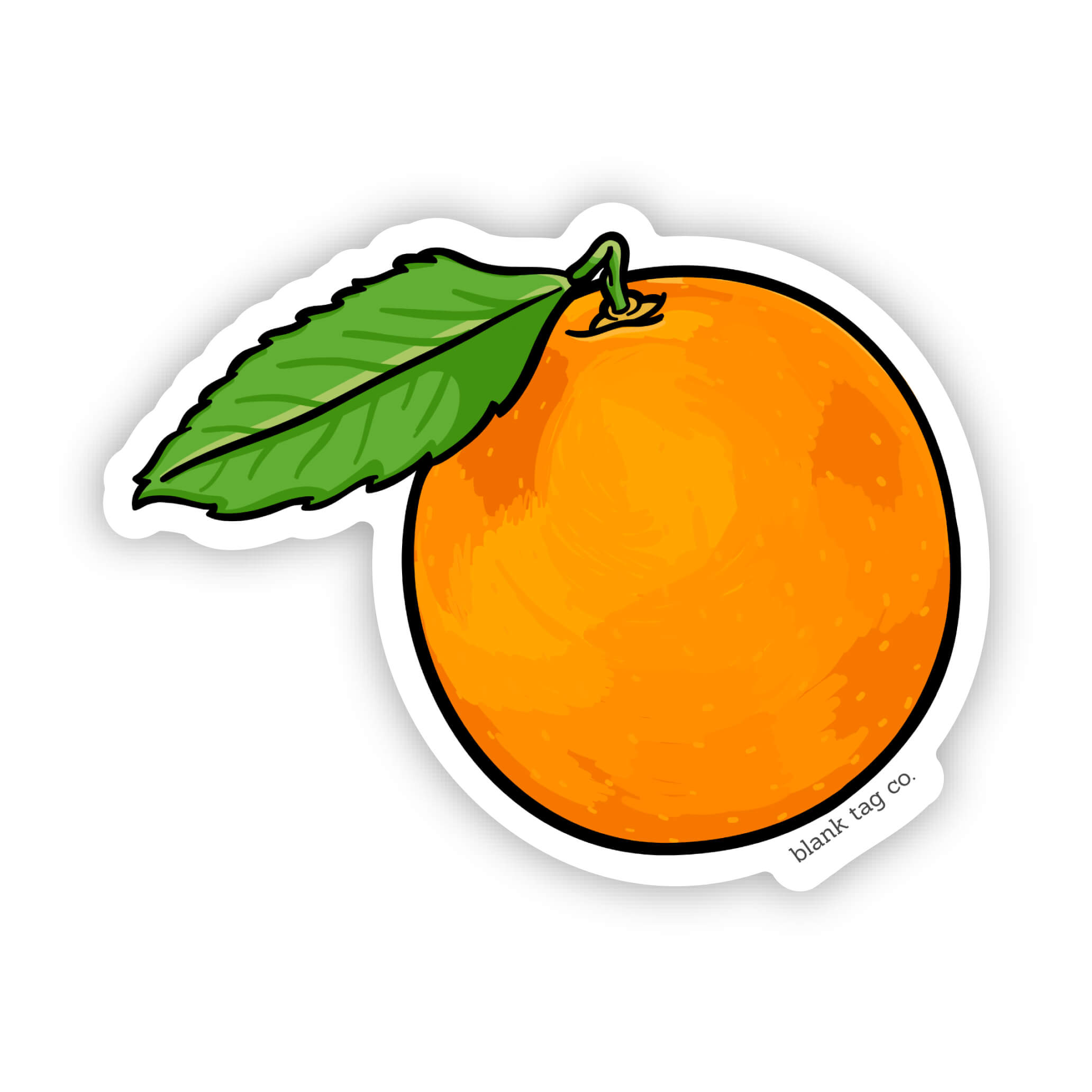 Blank Tag Co.® Waterproof Sticker - Orange