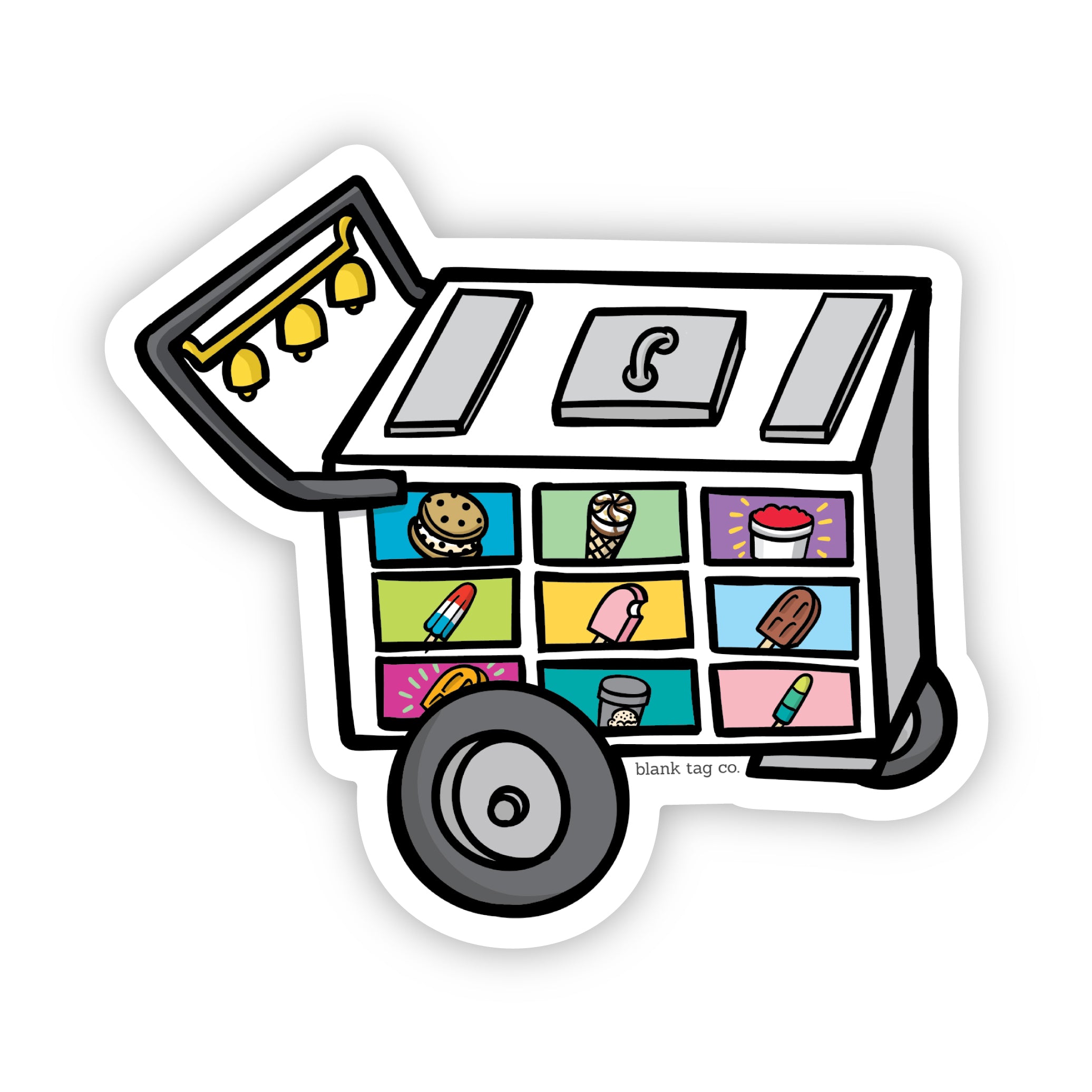 Blank Tag Co.Ā® Waterproof Paleta Cart Sticker