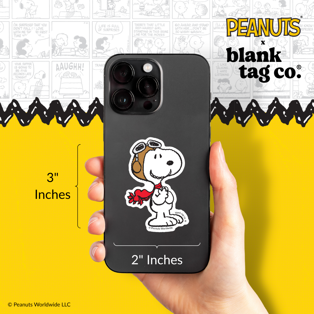Peanuts® Waterproof Sticker - Happy Flying Ace