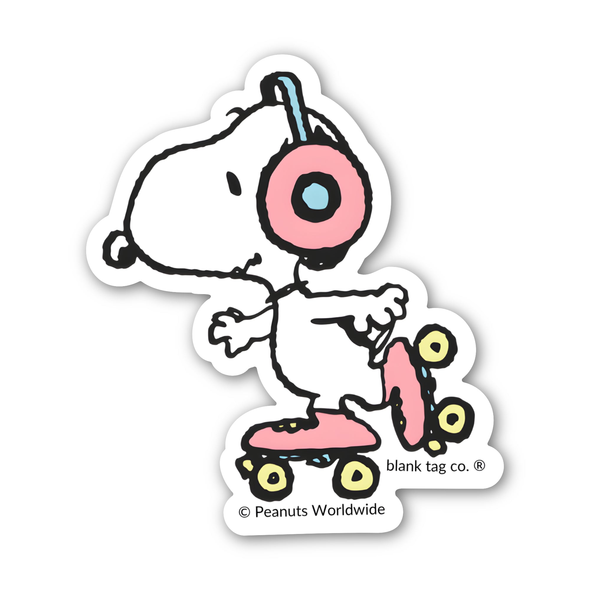 Peanuts® Waterproof Sticker - Roller Skating Snoopy