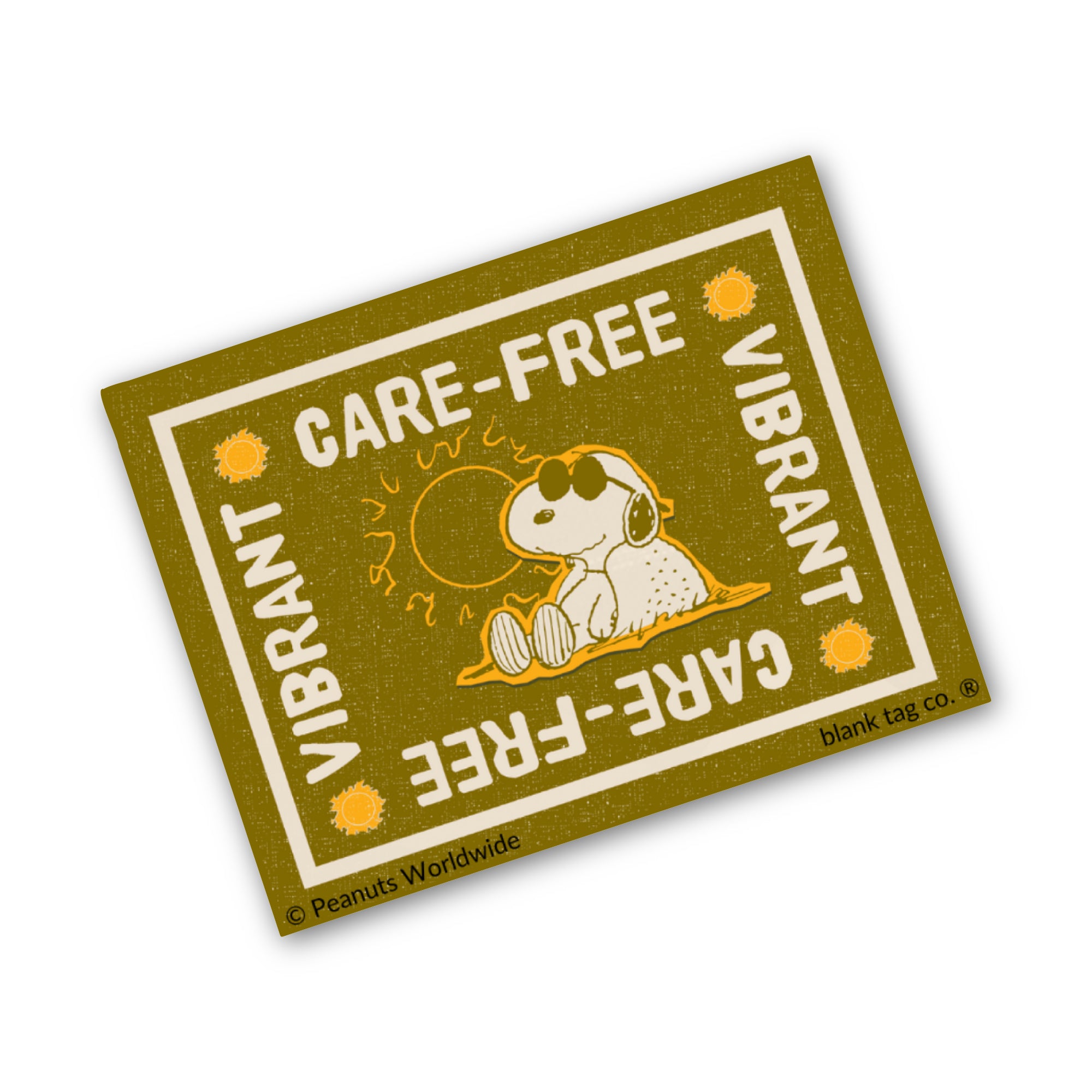 Peanuts® Waterproof Sticker - Care-Free Vibrant